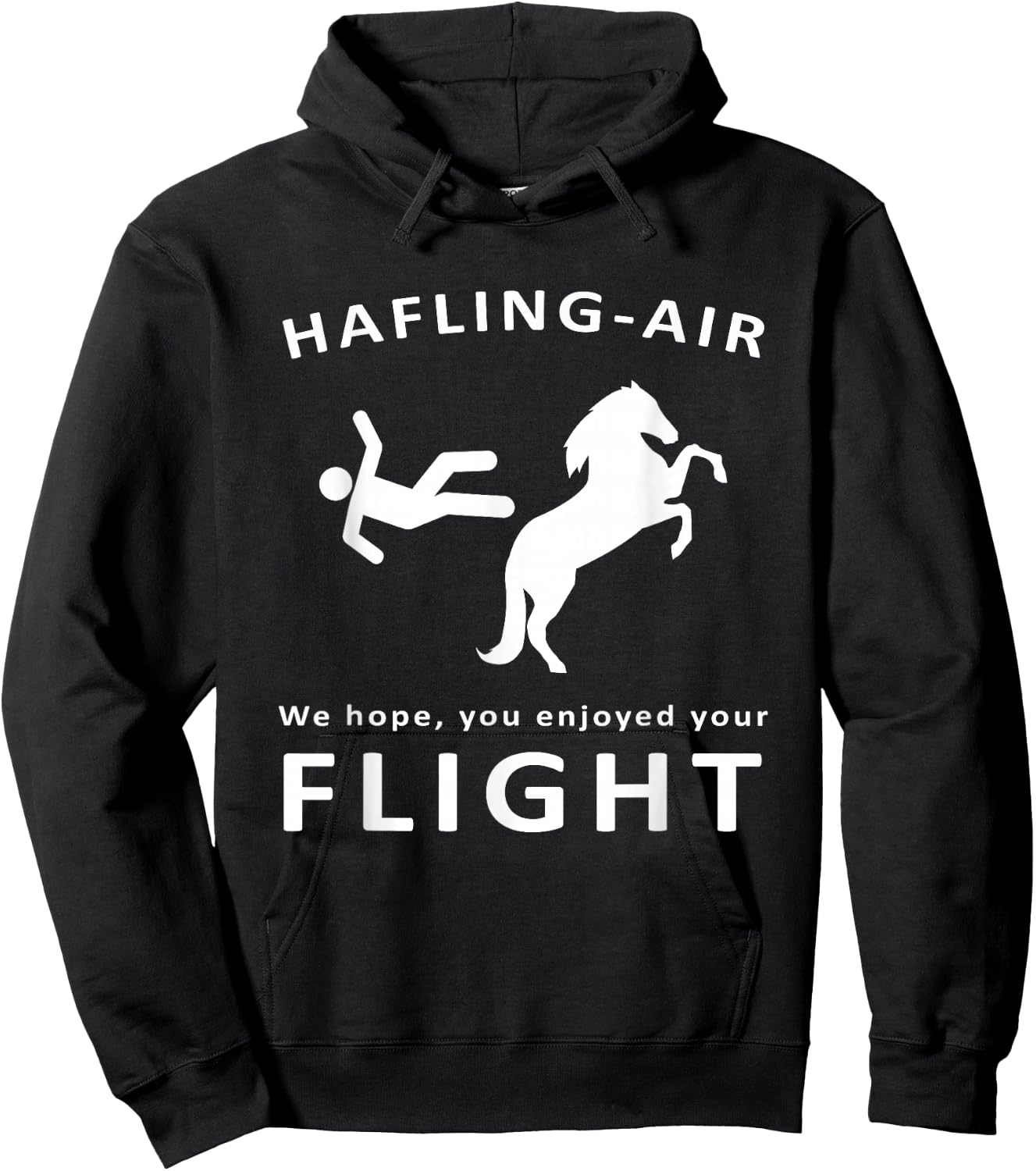 Haflinger horse design with funny horse saying for riders Hoodie - Hoodie | Black
