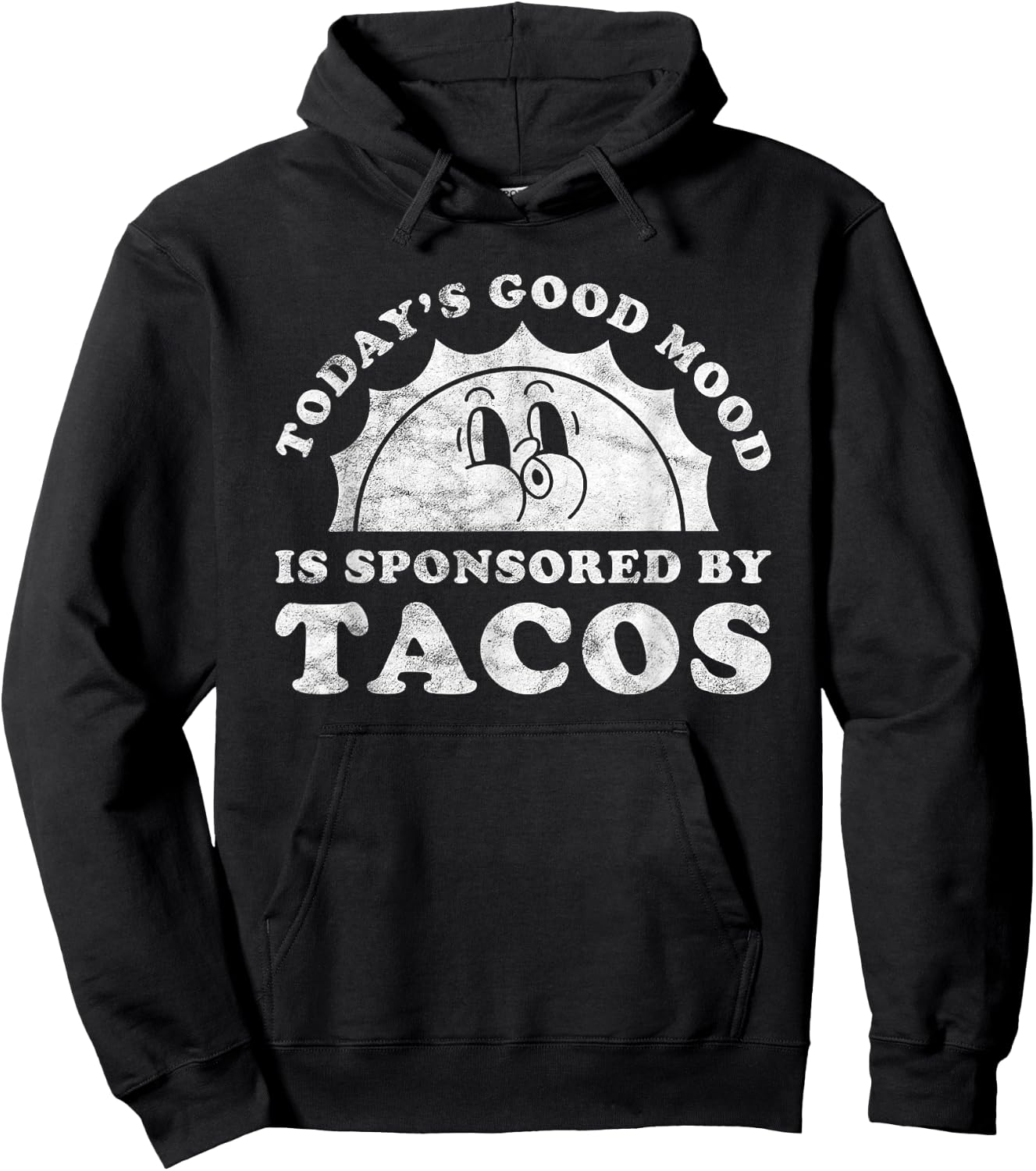 Funny Cute Retro Vintage Tacos or Taco Hoodie - Hoodie | Black