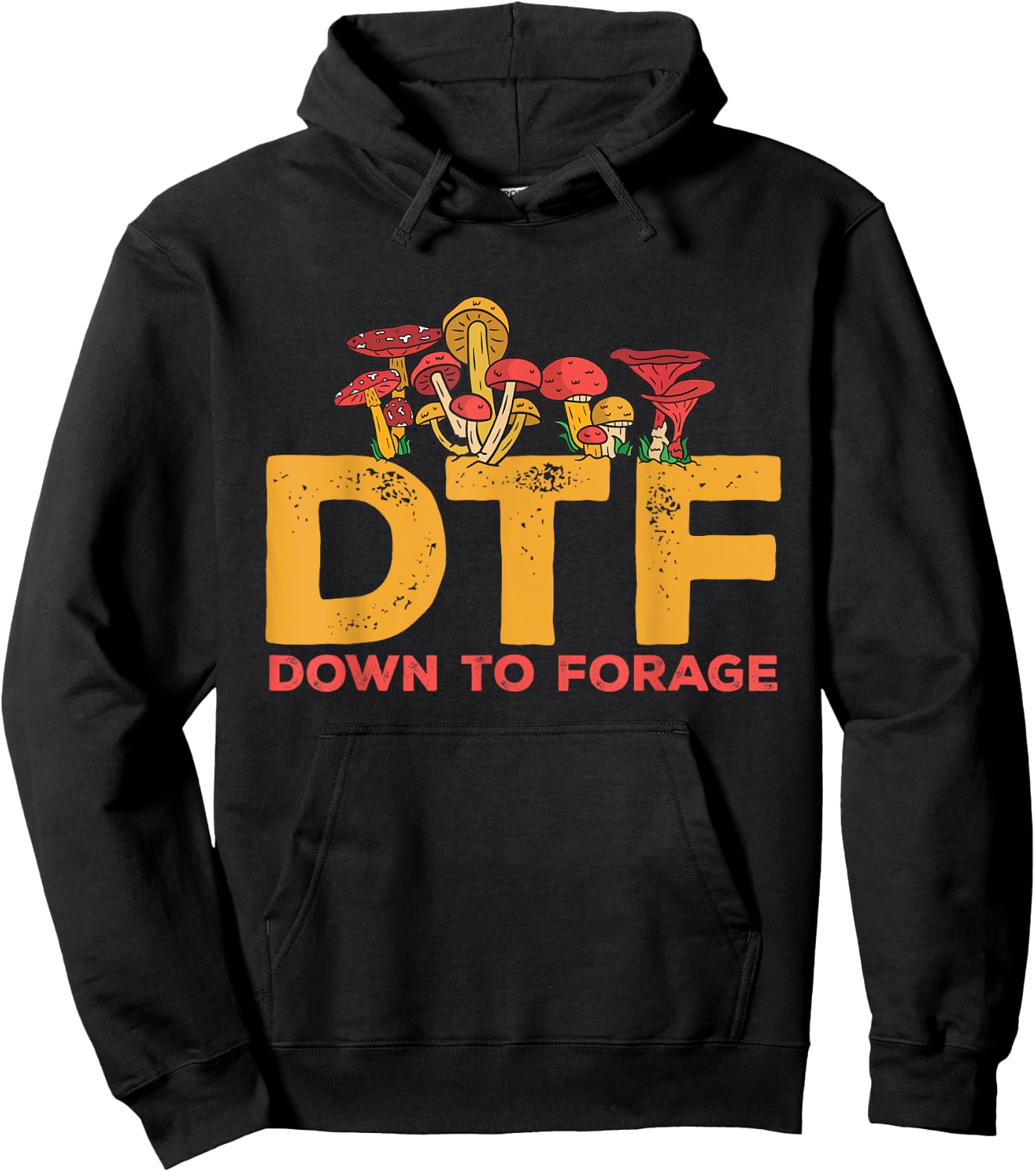 Mushroom Hunting Down To Forage Morel Hunter Foraging Hoodie - Hoodie | Black