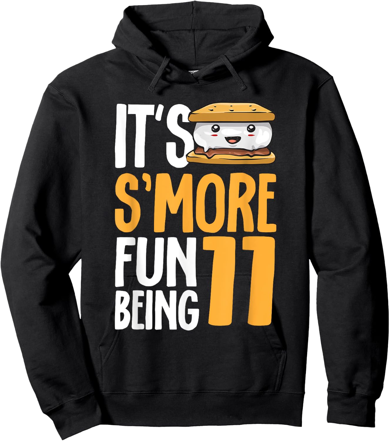 S’more Campfire 11th Birthday Marshmallow Camping Smore Hoodie - Hoodie | Black