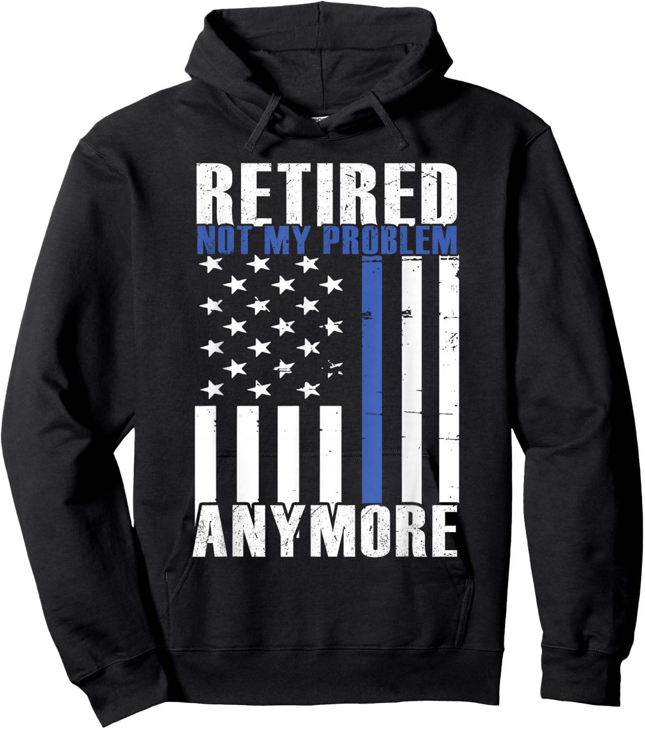 Funny Retired Police Officer Law Enforcement Retirement Hoodie - Hoodie | Black