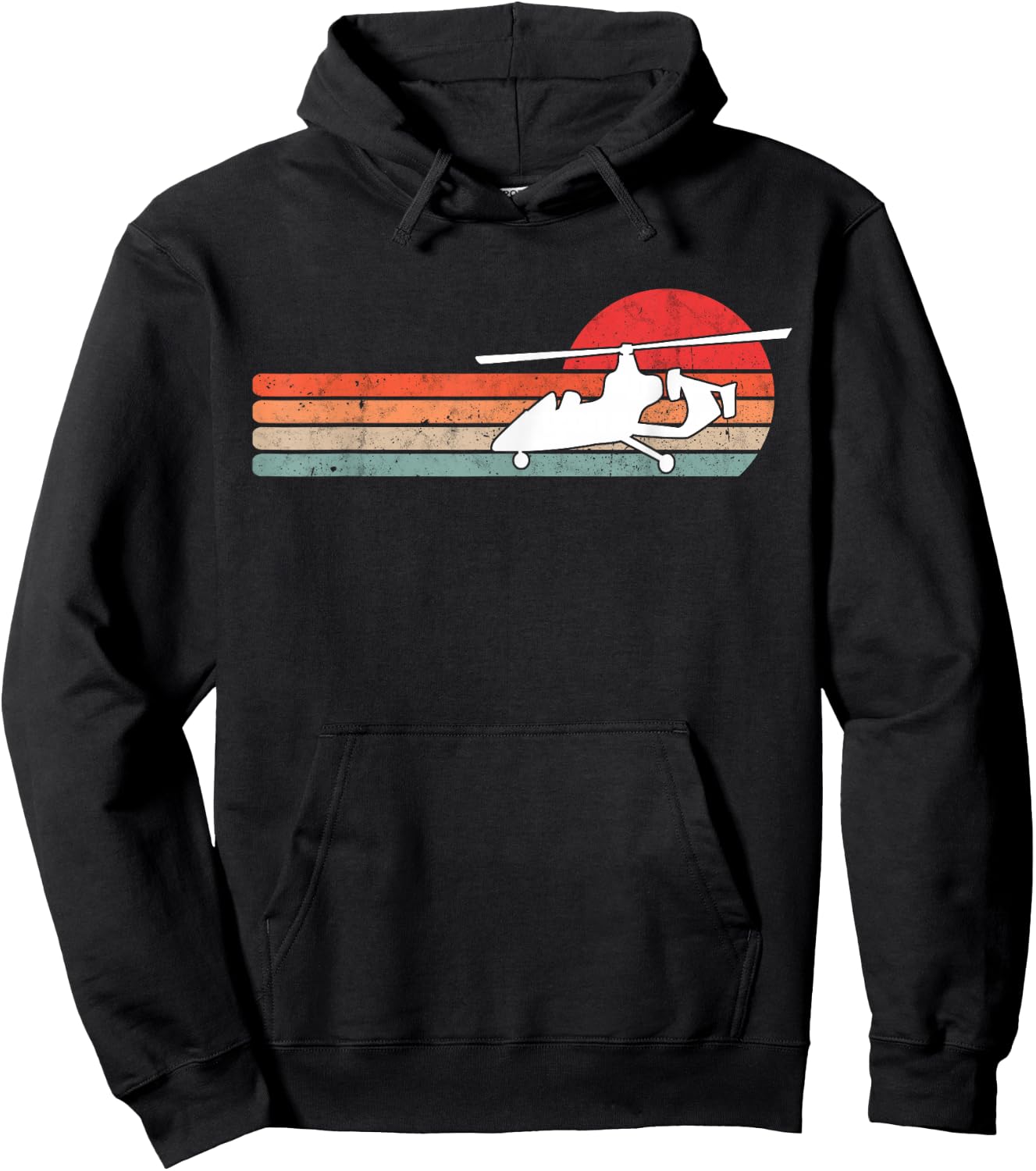 Gyrocopter Retro Autogyro Vintage Hoodie - Hoodie | Black