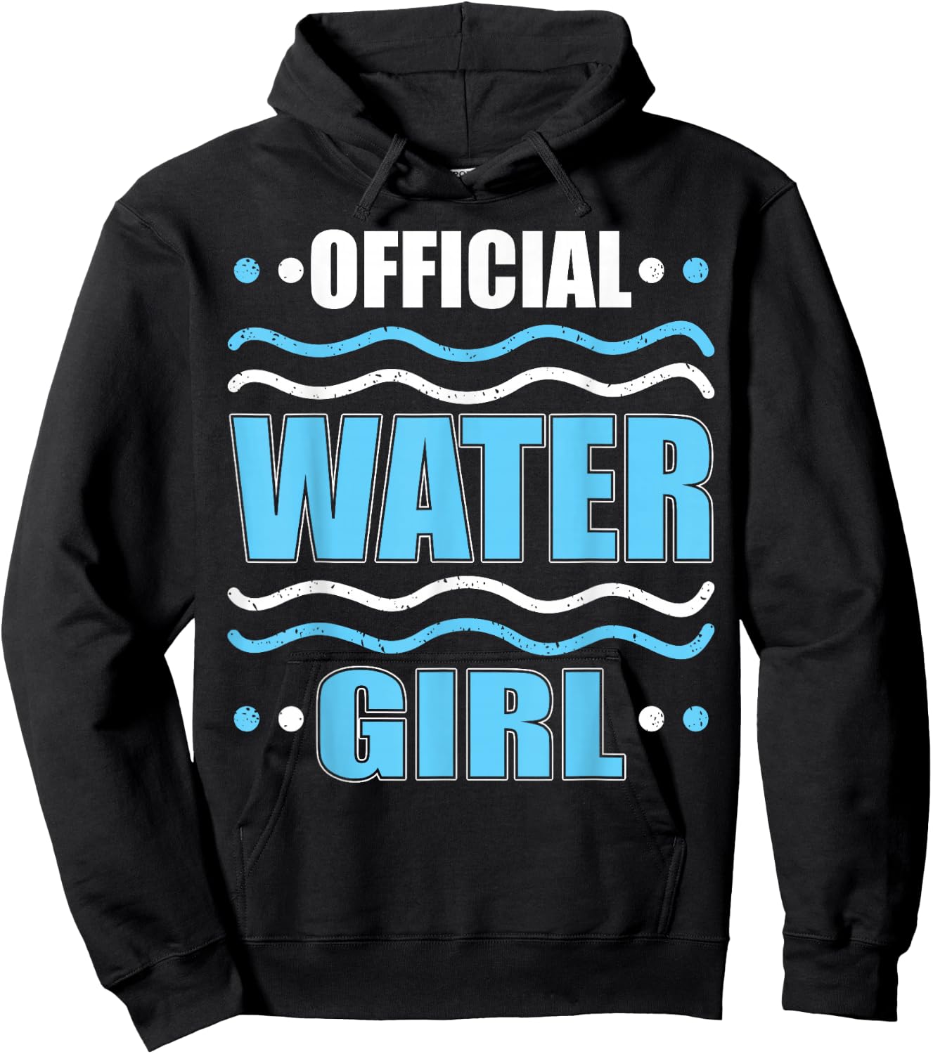 Official Water Girl Hydration Specialist Team Manager H2O Hoodie - Hoodie | Black