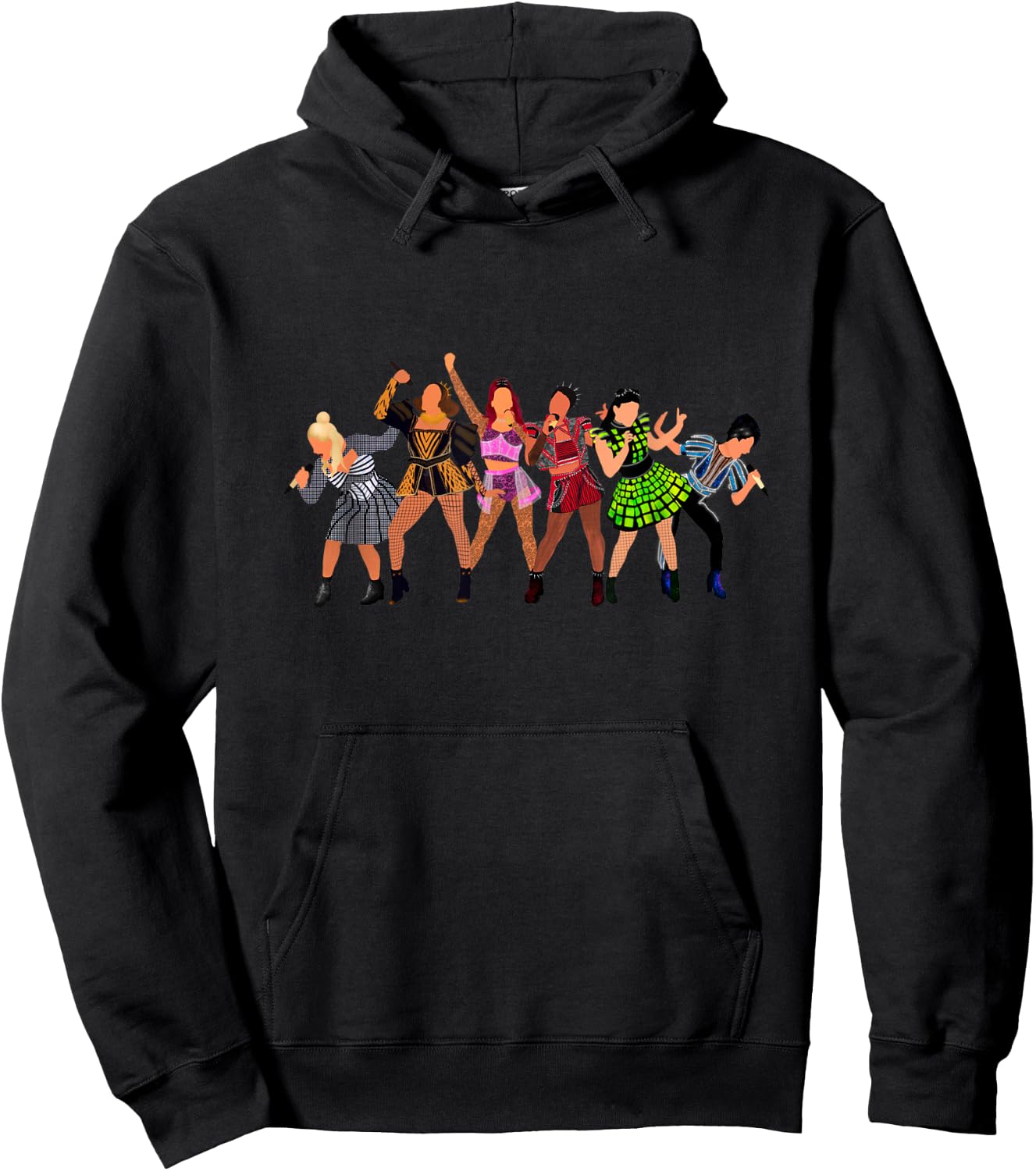 Six Queens Musical Theatre Theater Musicals Hoodie - Hoodie | Black