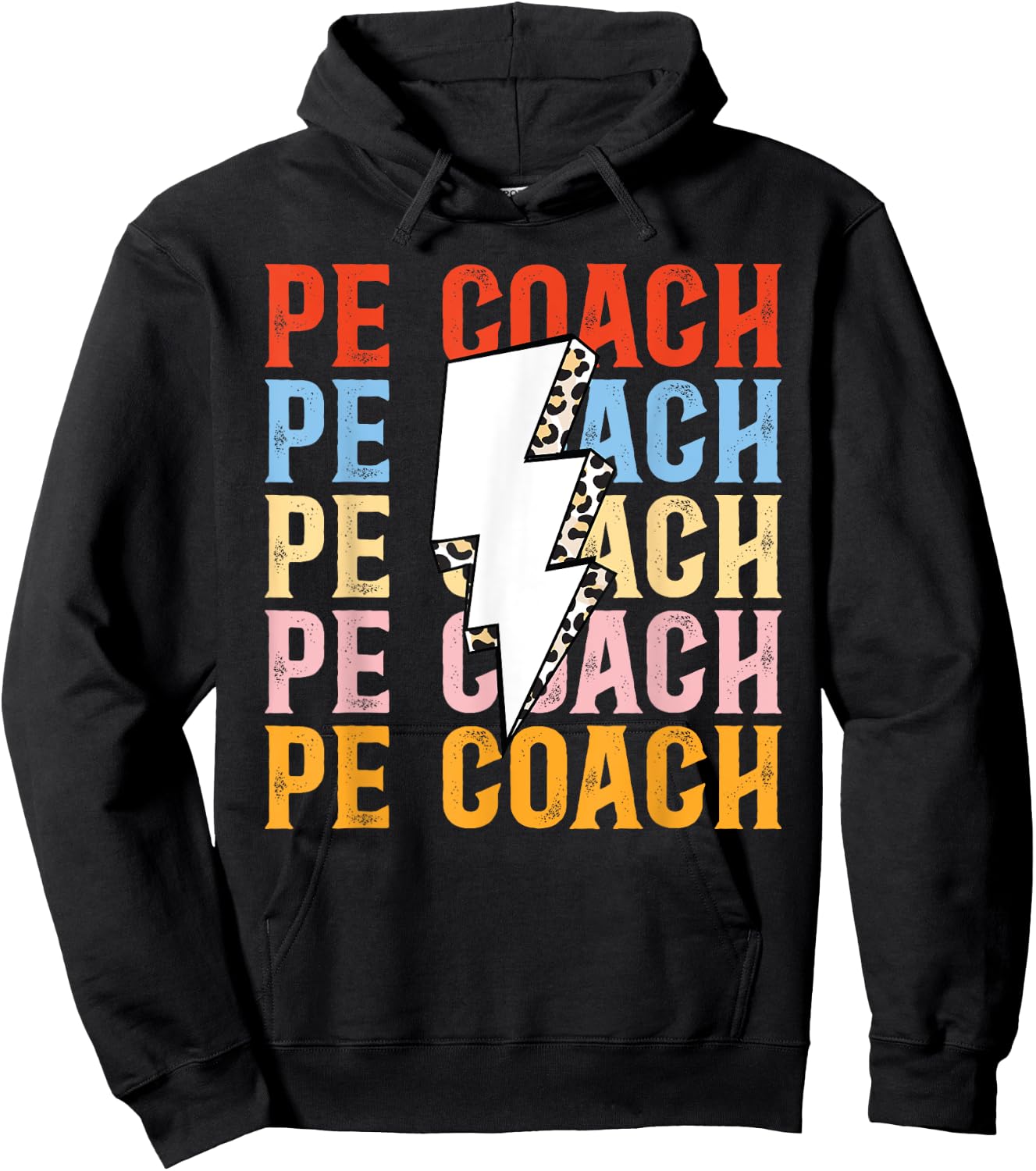 PE Teacher Vintage retro Physical Education Teacher Men Women Hoodie - Hoodie | Black