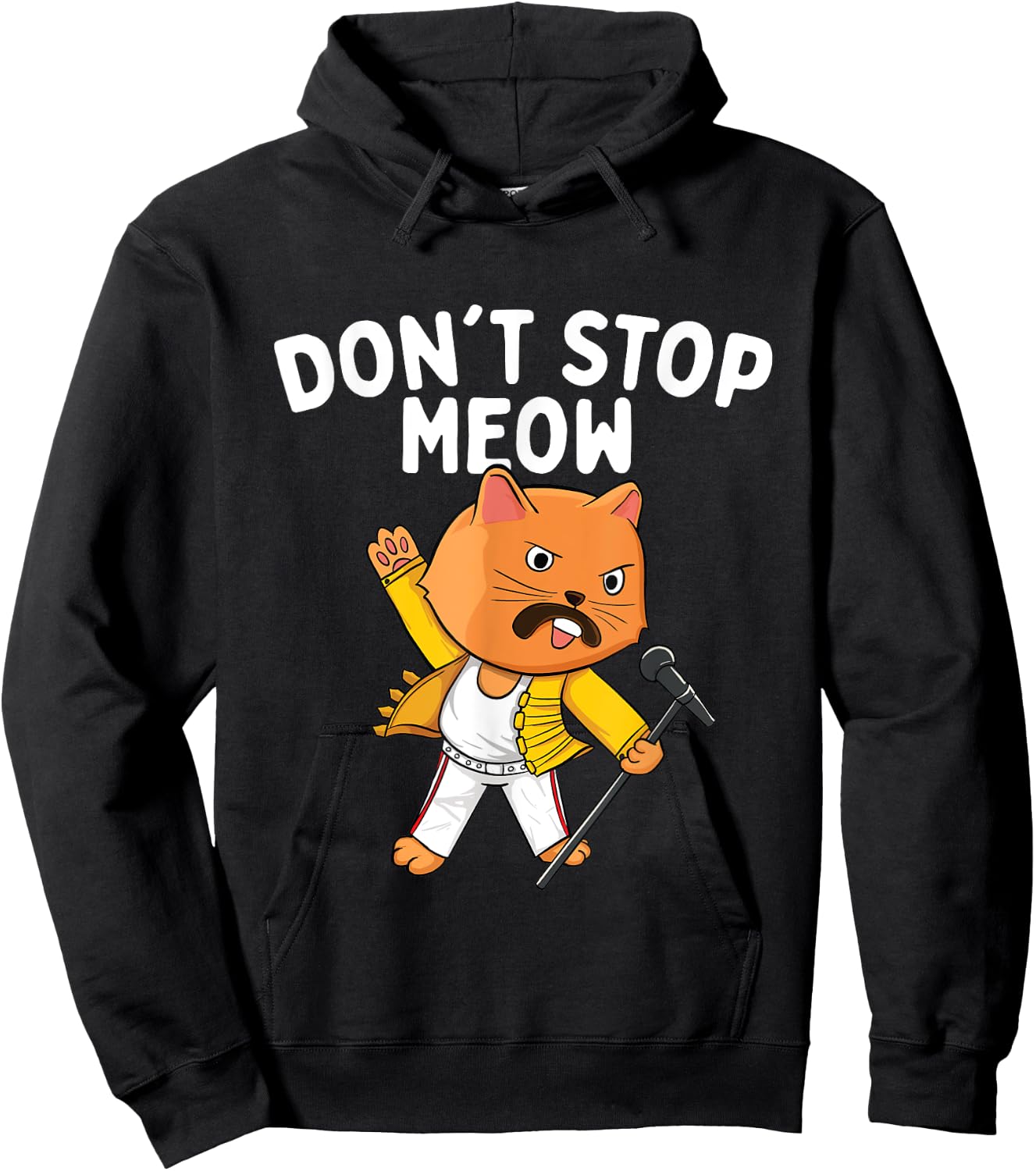 Don't Stop Meow - Cat Lover Pet Lover Kitten Kitty Hoodie - Hoodie | Black