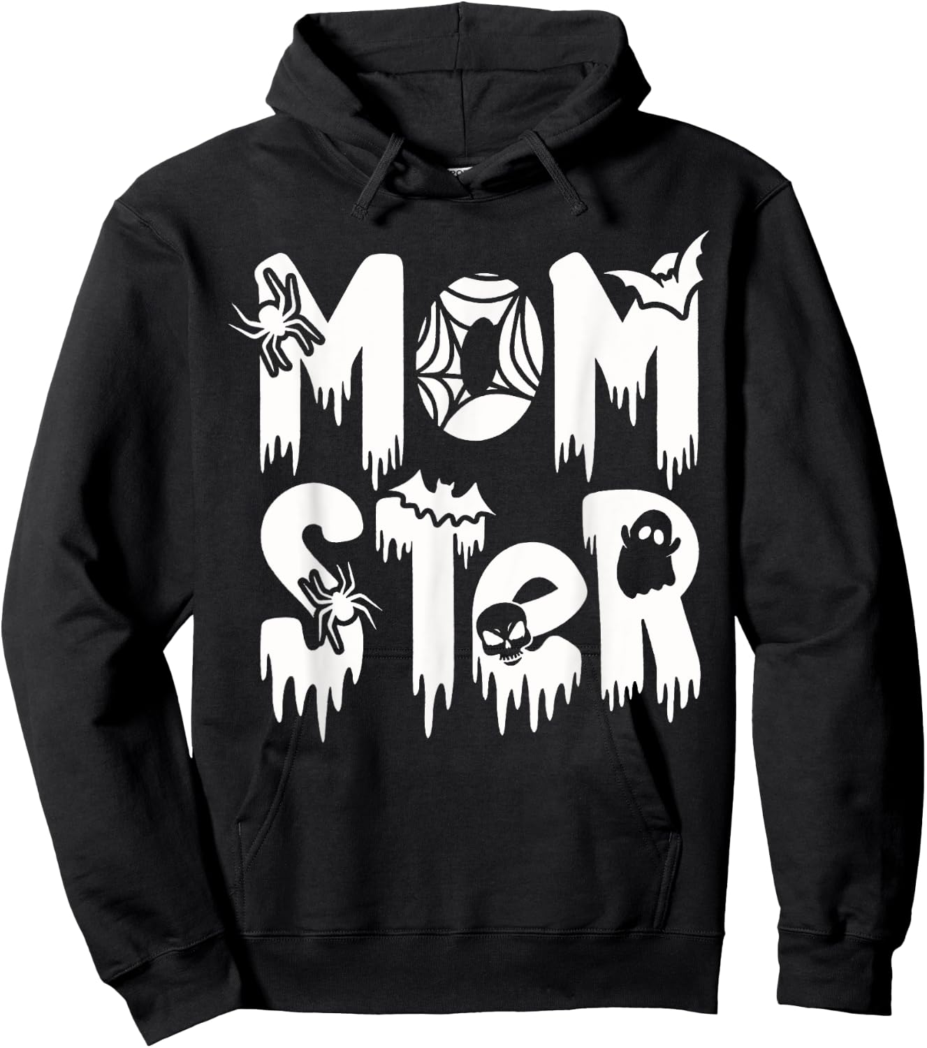Funny Momster Halloween Mom Costume Dadcula Family matching Hoodie - Hoodie | Black
