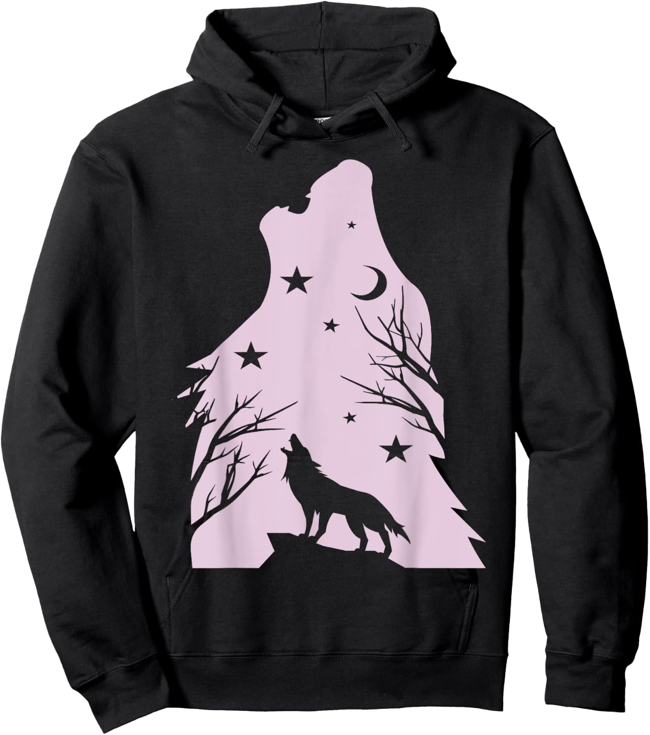 Wolf Costume Graphic For Wolves Lover Young Girls & Women Hoodie - Hoodie | Black
