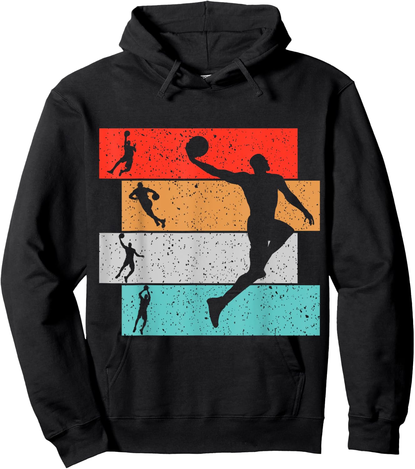 Basketball Kids Boys Men Hoodie - Hoodie | Black