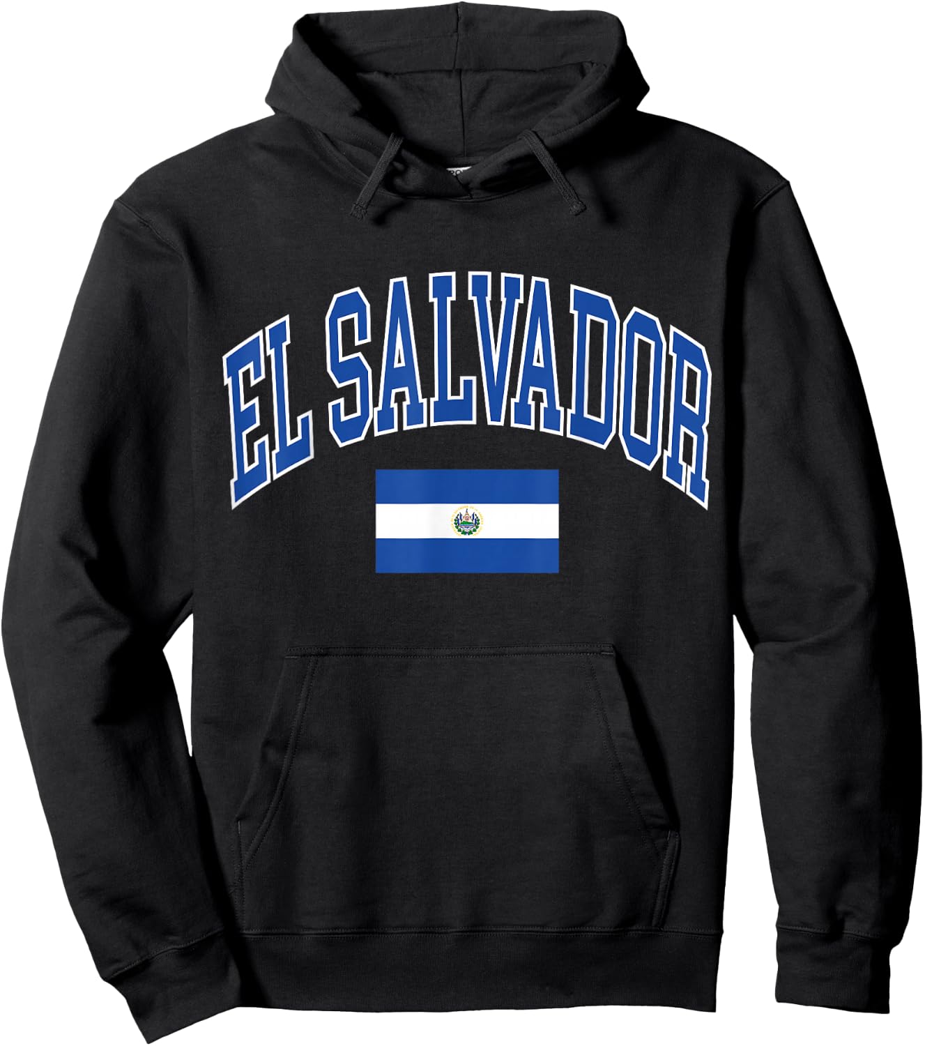 El Salvador Flag Hoodie - Hoodie | Black