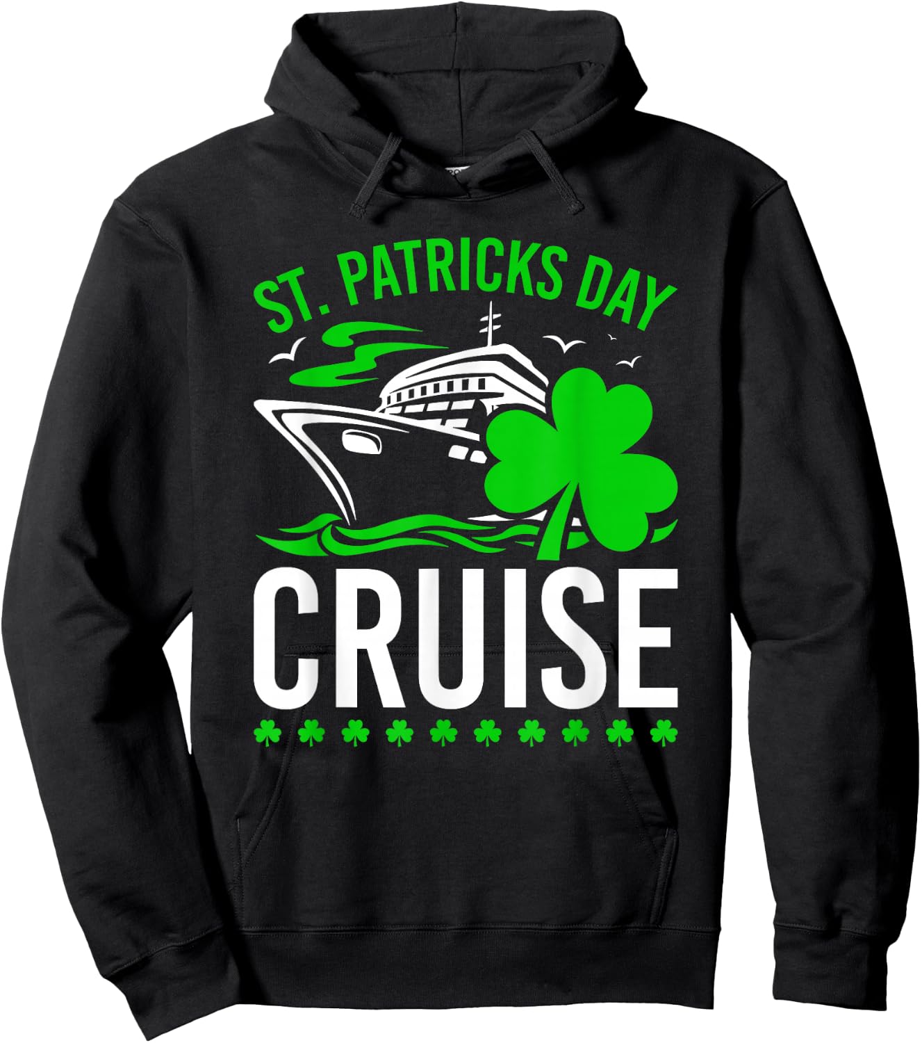 St. Patricks Day Cruising Trip Black Small Hoodie - Hoodie | Black