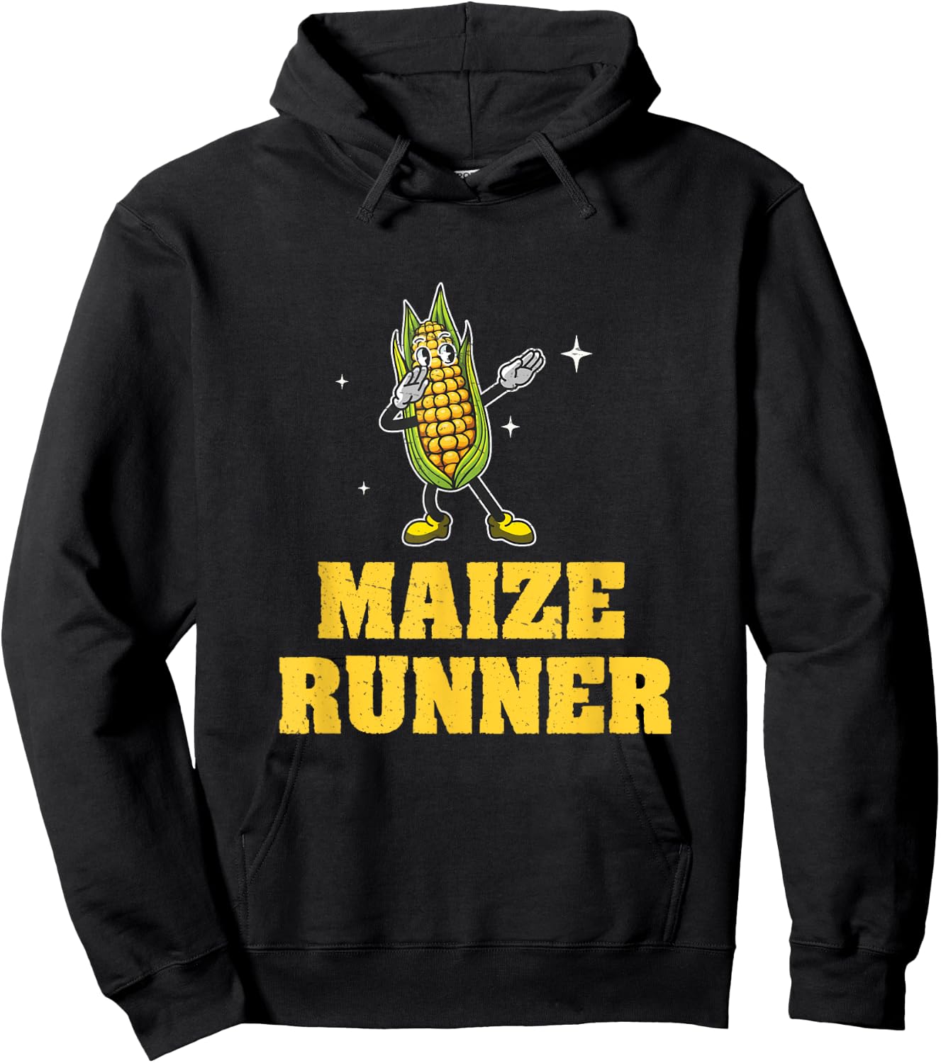 Corn Maze Maize Runner Funny Harvest Season Hoodie - Hoodie | Black