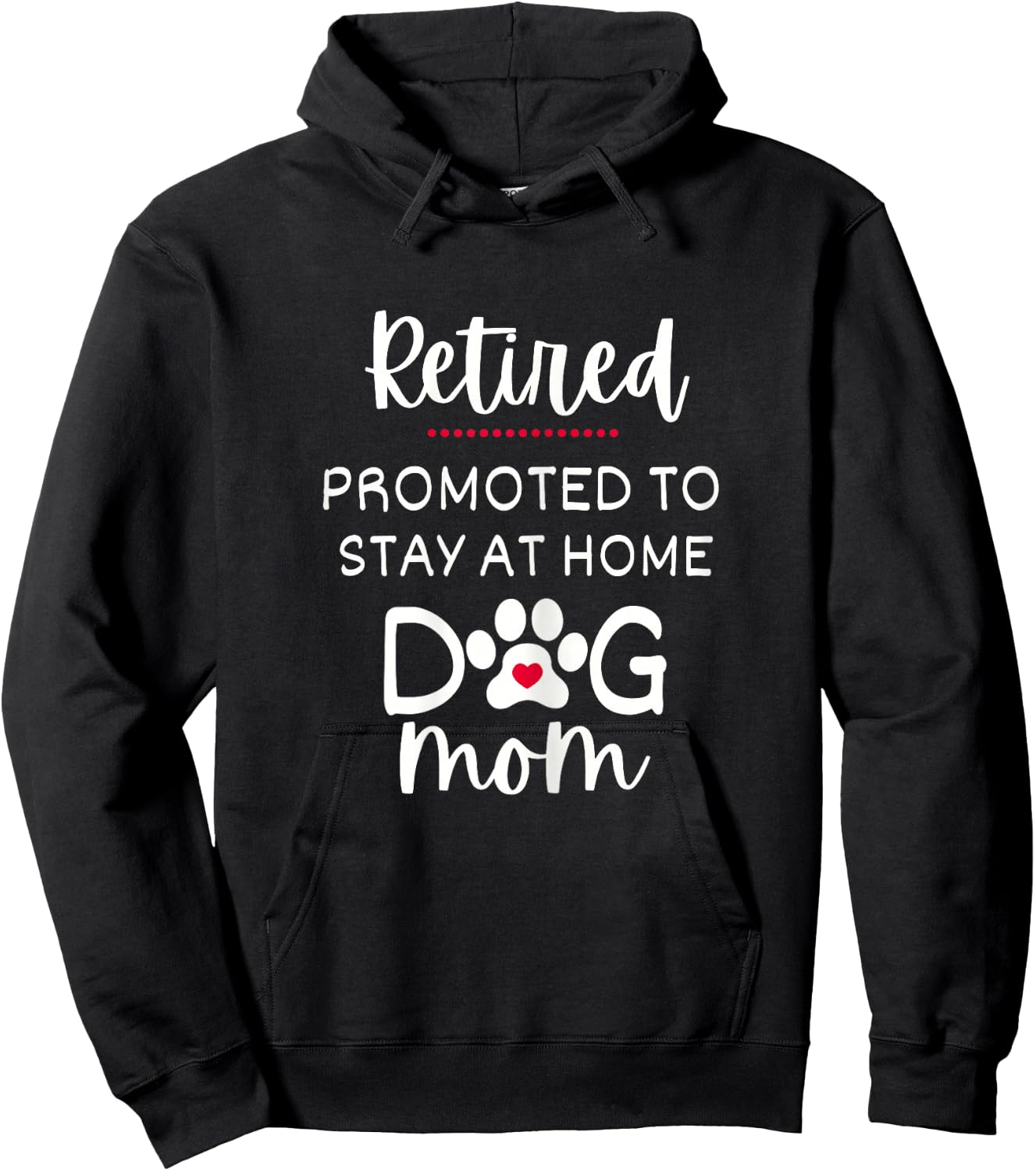 Funny Dog Mom Retirement for Dog Lover Hoodie - Hoodie | Black