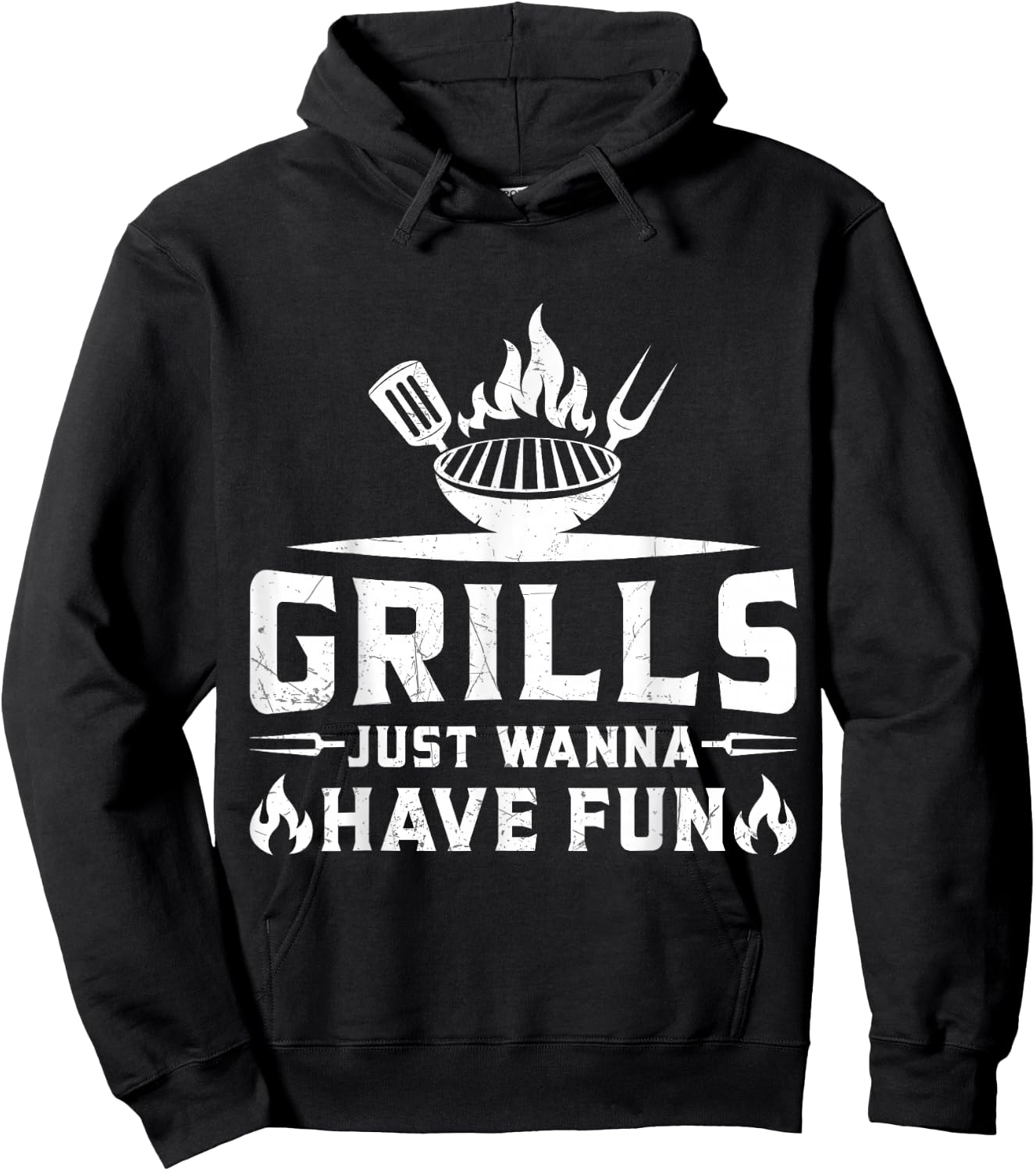Grills Just Wanna Have Fun - BBQ Grill Party Design Hoodie - Hoodie | Black