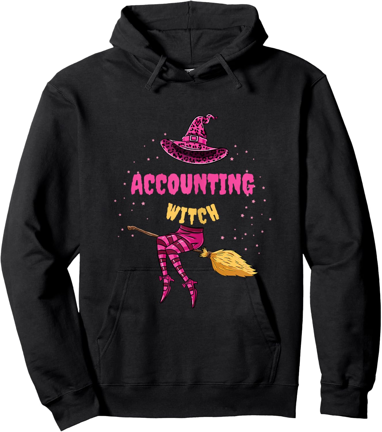 Accounting Witch Halloween Accounting Hoodie - Hoodie | Black