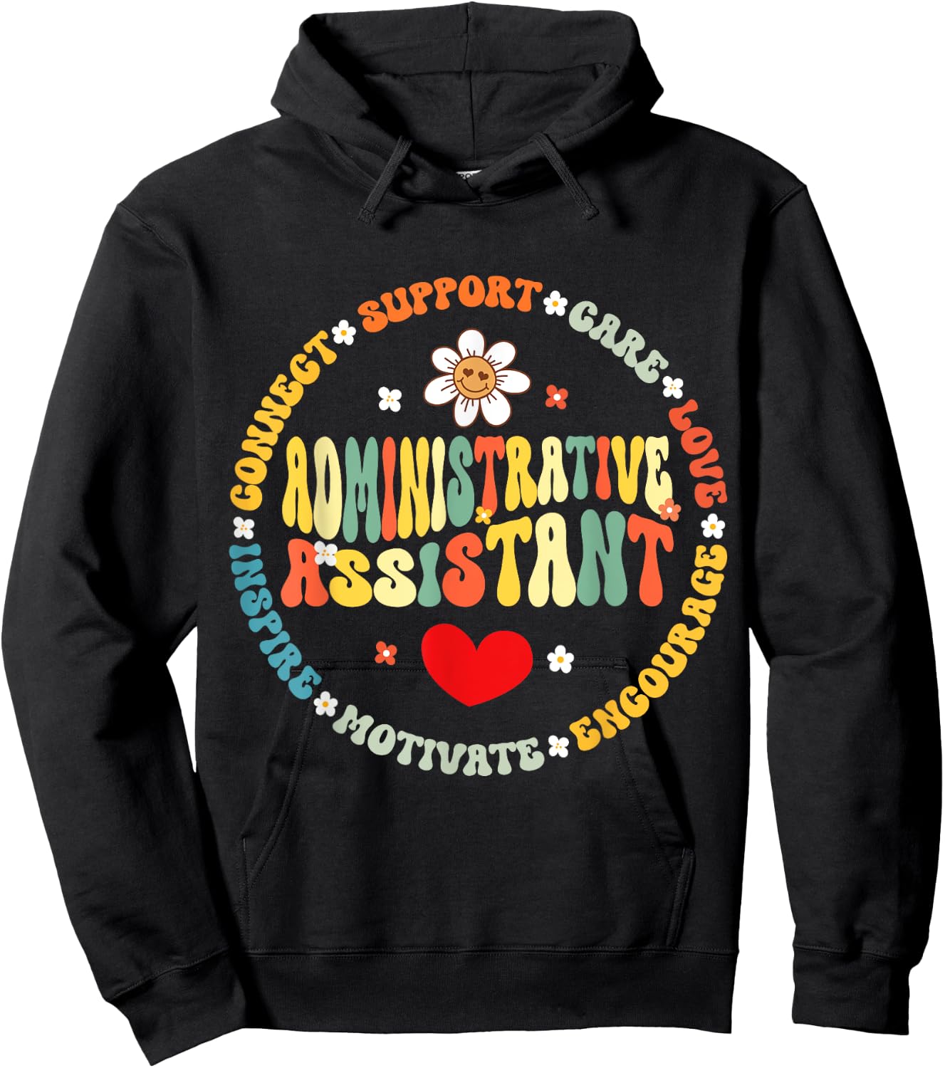 Admin Assistant School Administrative Assistant Life Hoodie - Hoodie | Black