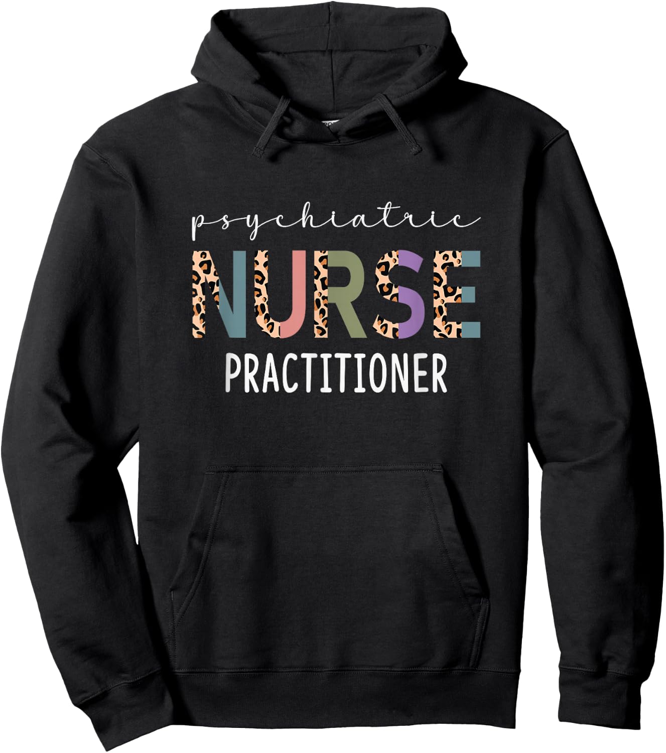 Funny Psychiatric Nurse Practitioner Gift PMHNP Nurse Women Hoodie - Hoodie | Black
