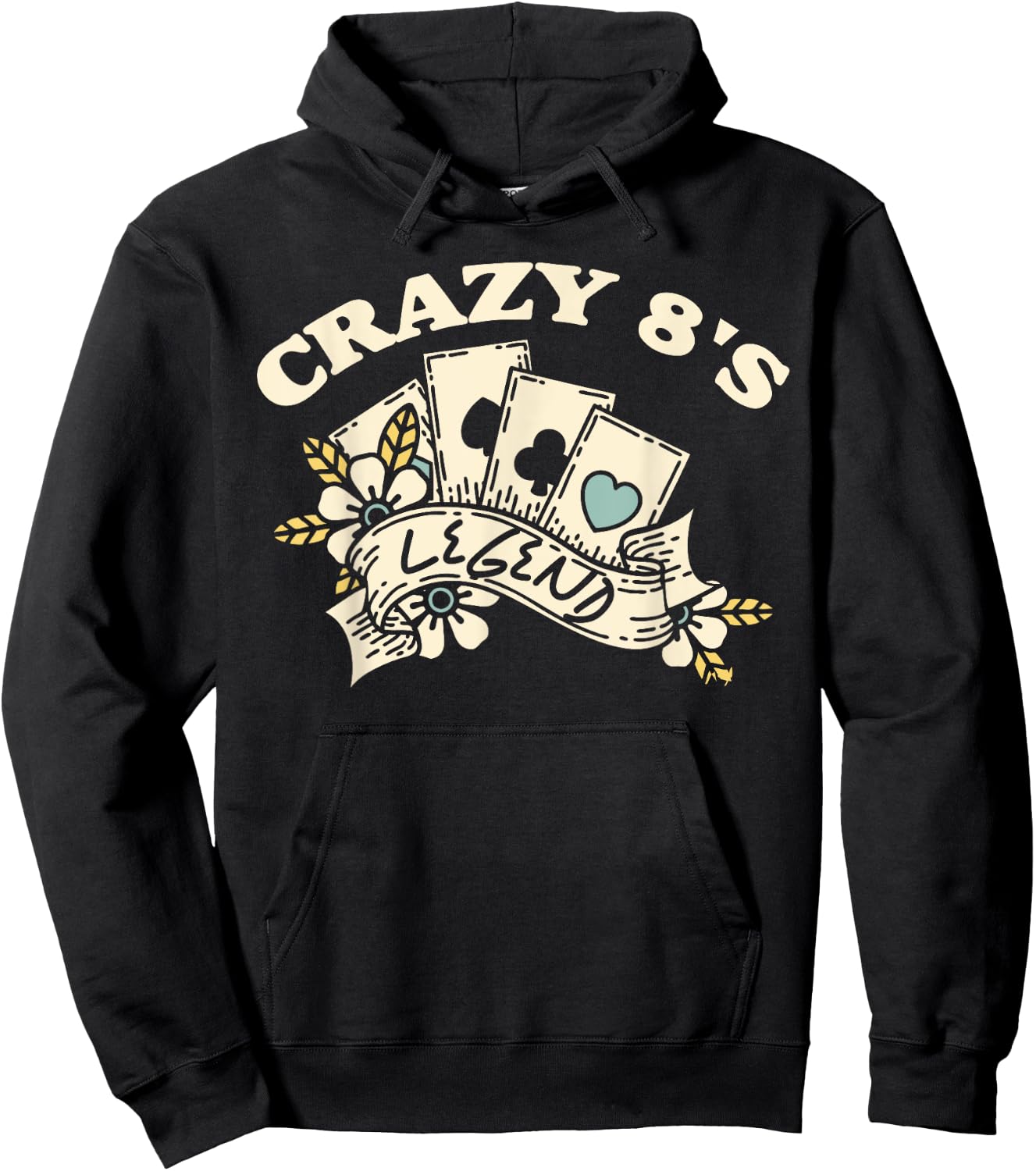 Card Games - Crazy Eights Legend Hoodie - Hoodie | Black