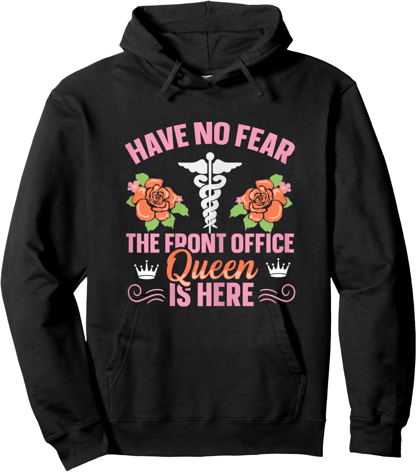 Clinical secretary Design for a Medical Receptionist Hoodie - Hoodie | Black