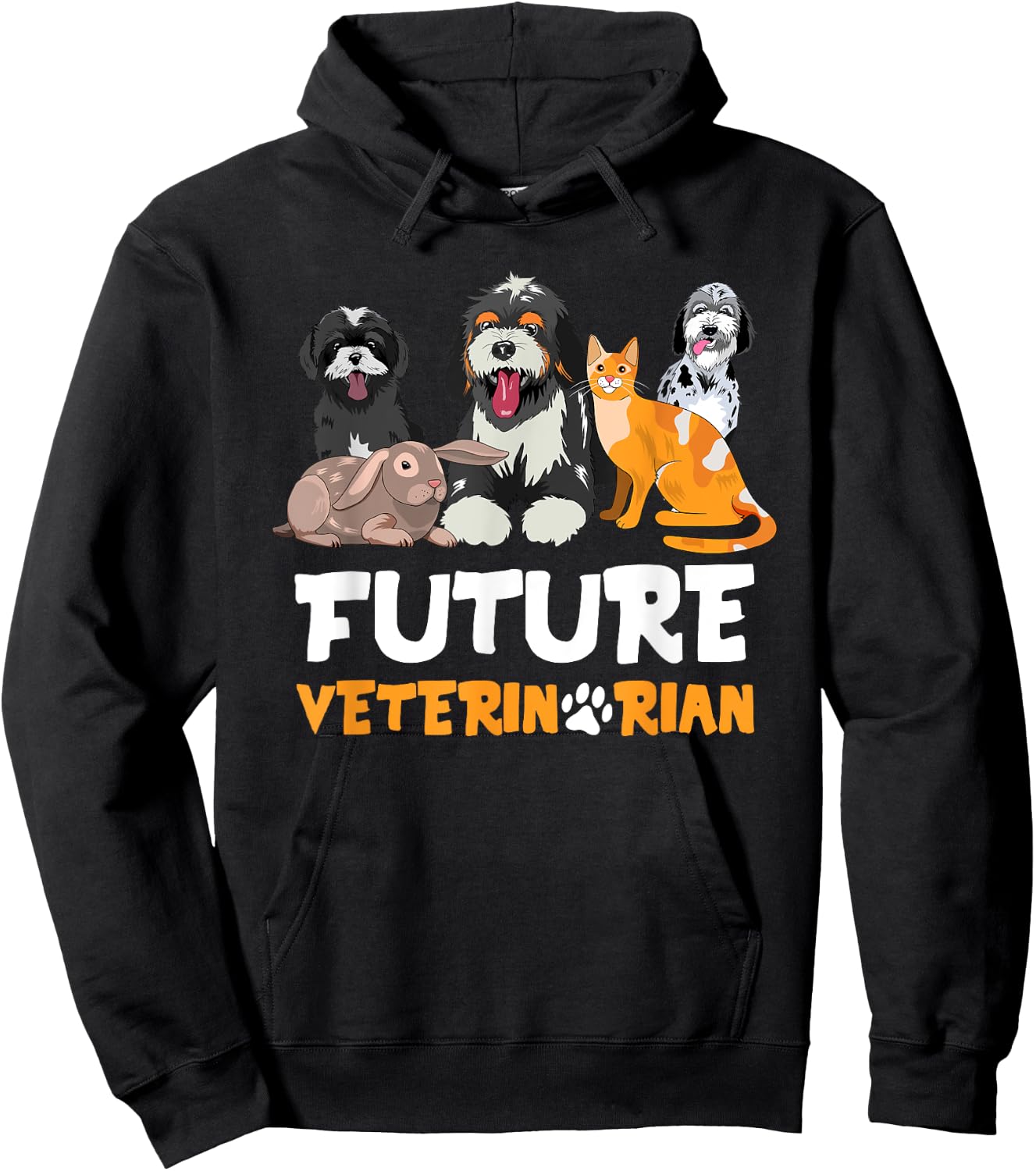 Future Veterinarian - Cute Aspiring Veterinarian Student Hoodie - Hoodie | Black