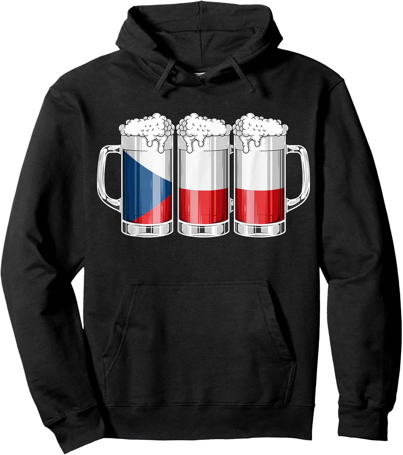 Beer Czech Shirt - Beer Czech Republic Flag Patriotic Hoodie - Hoodie | Black