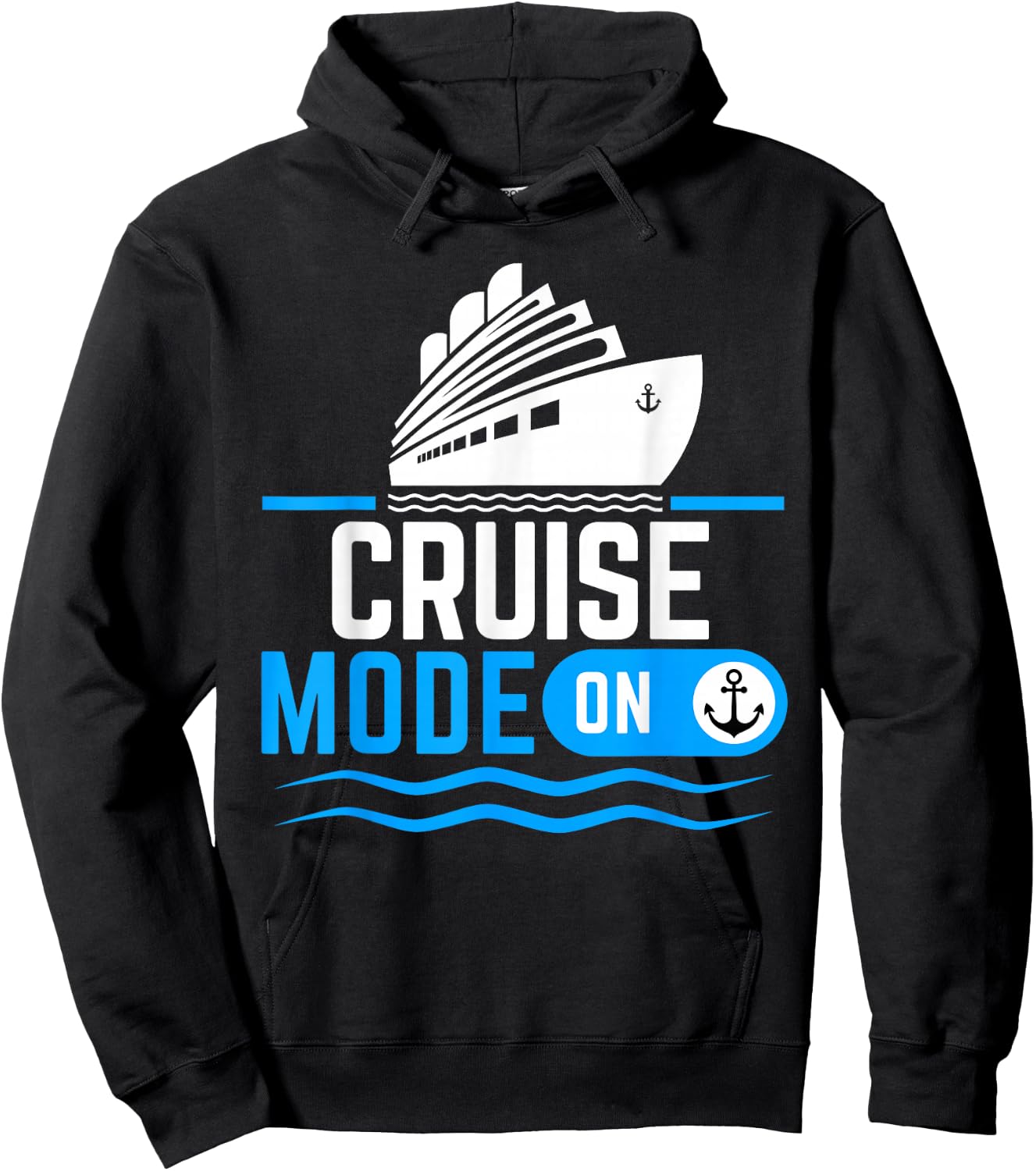 Cruise mode on Funny Cruise Cruise Vacation Hoodie - Hoodie | Black