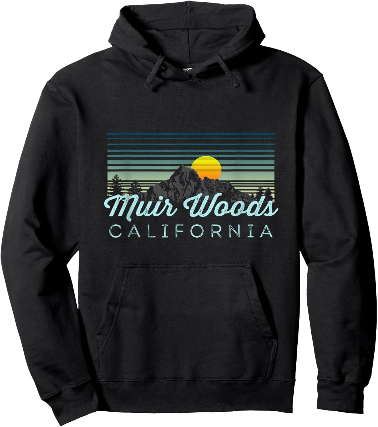 Muir Woods Retro Clothes & Gear - Muir Woods Souvenir Hoodie - Hoodie | Black