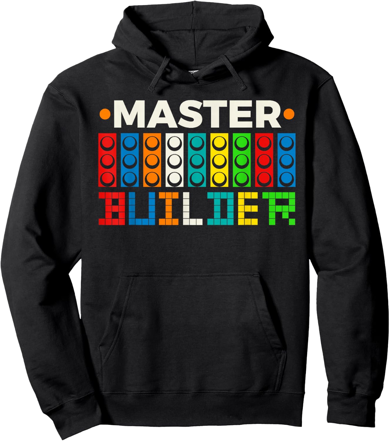 Master Builder Bricks Blocks Play Toys Hoodie - Hoodie | Black