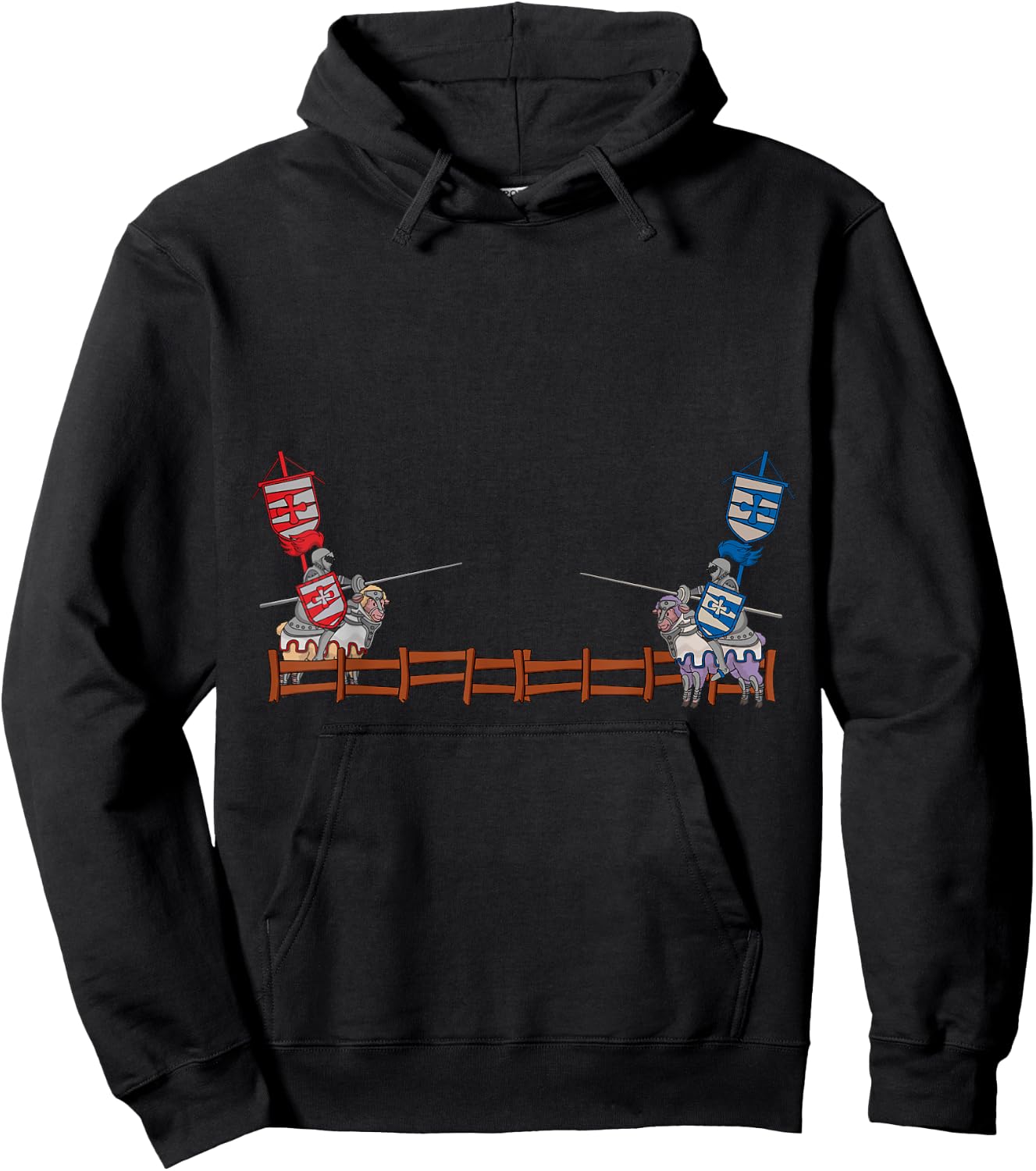 Jousting Fighting Knight Renaissance Festival Joust Medieval Hoodie - Hoodie | Black