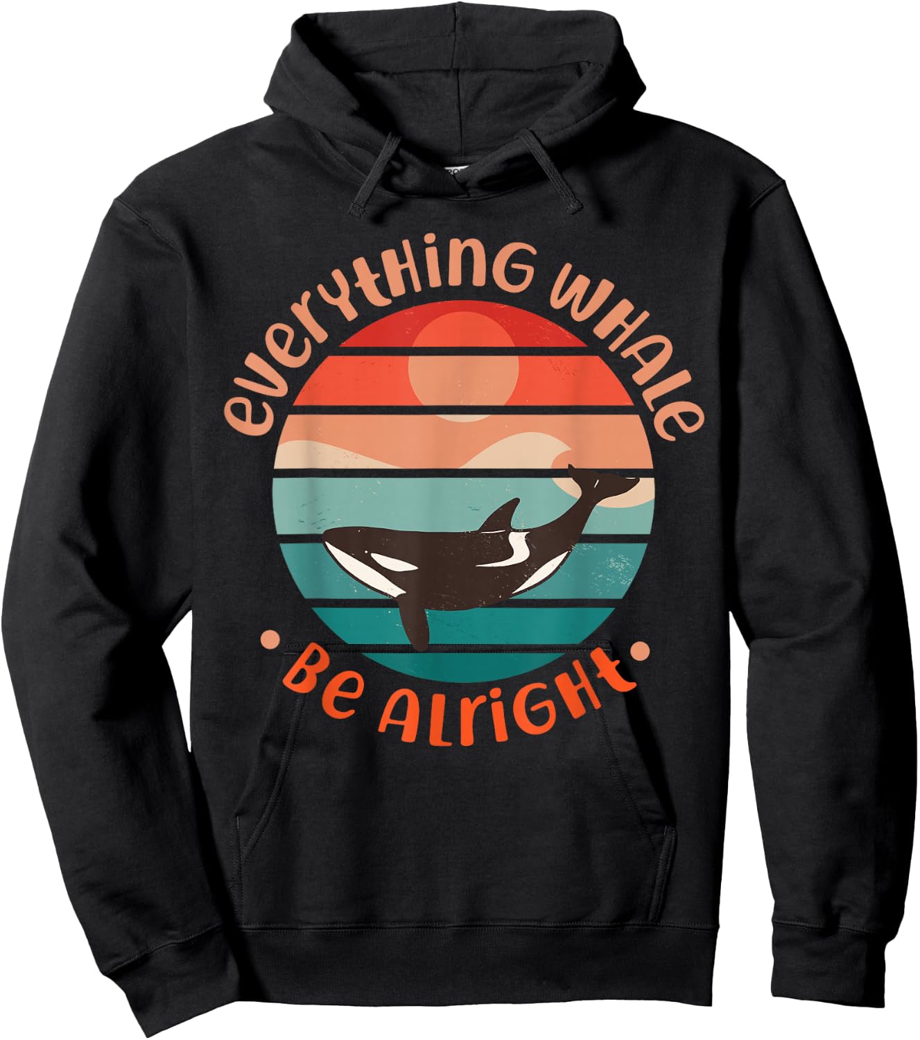 Whale: Everything Whale Be Alright Hoodie - Hoodie | Black