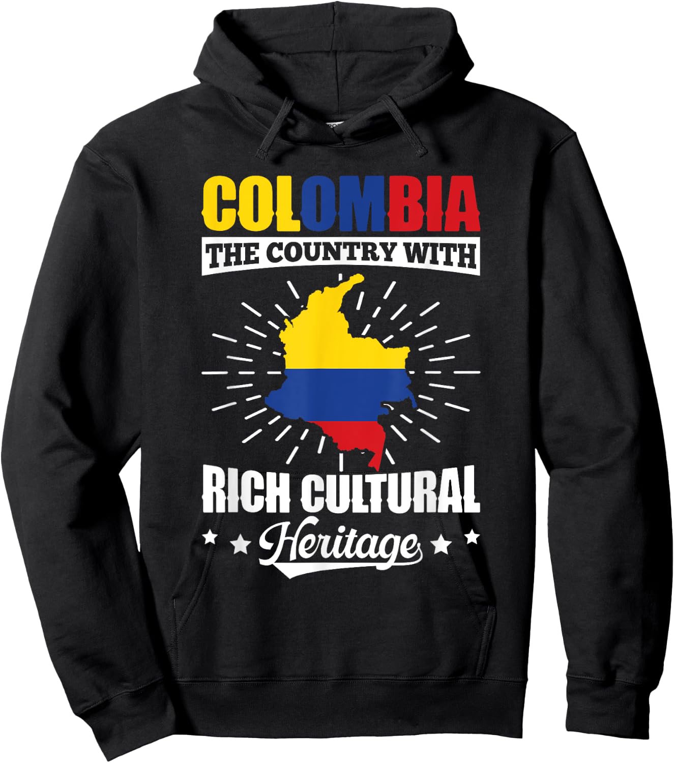 Cool Colombia The Country With Rich Cultural Heritage Hoodie - Hoodie | Black
