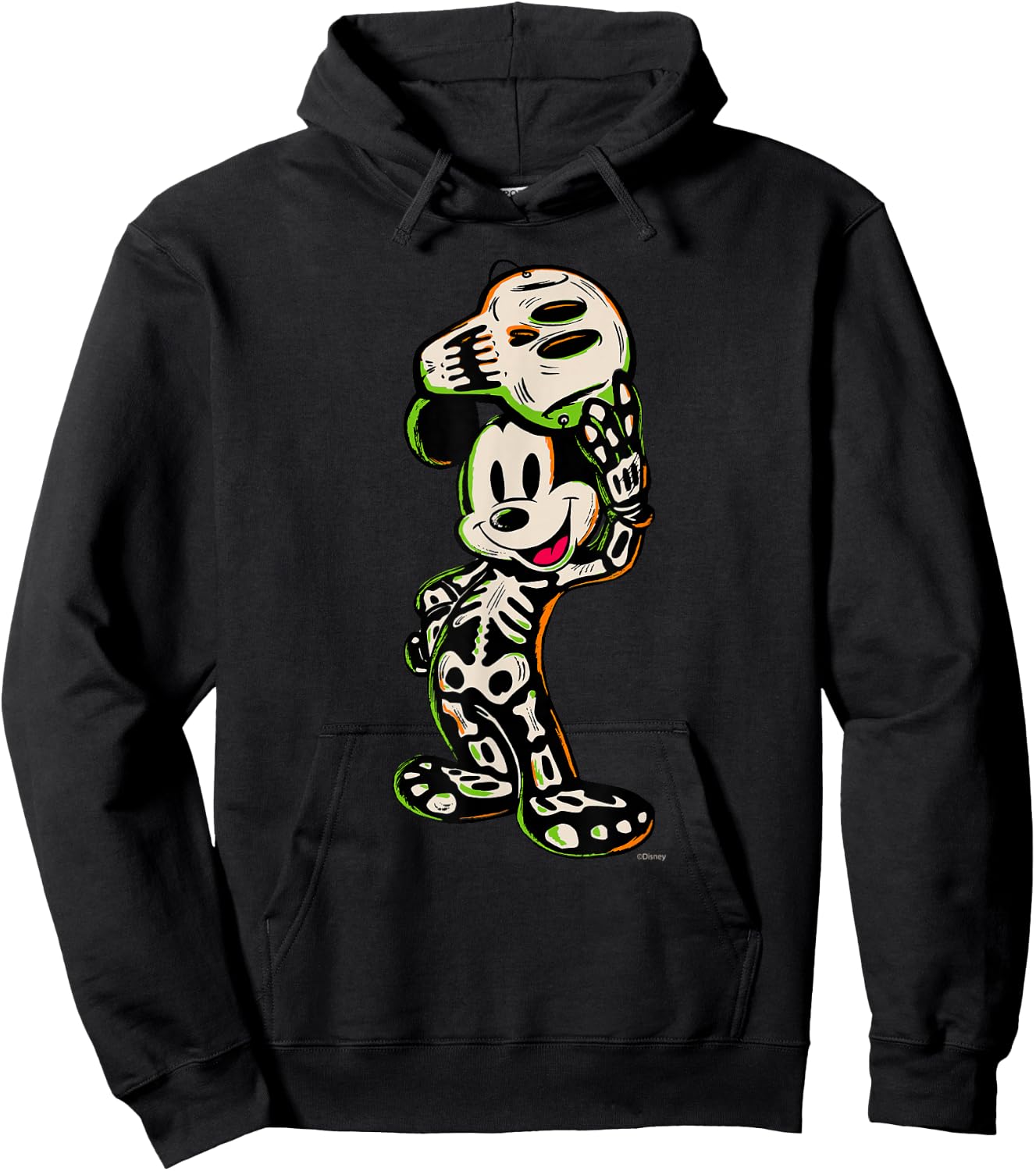 Disney 100 Mickey Mouse Halloween Classic Skeleton Costume Hoodie - Hoodie | Black