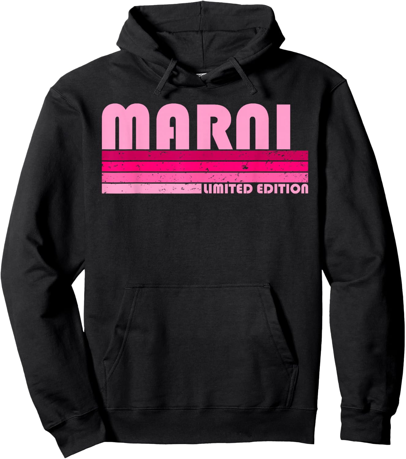 Marni Name Personalized Retro Vintage 80s 90s Birthday Hoodie - Hoodie | Black