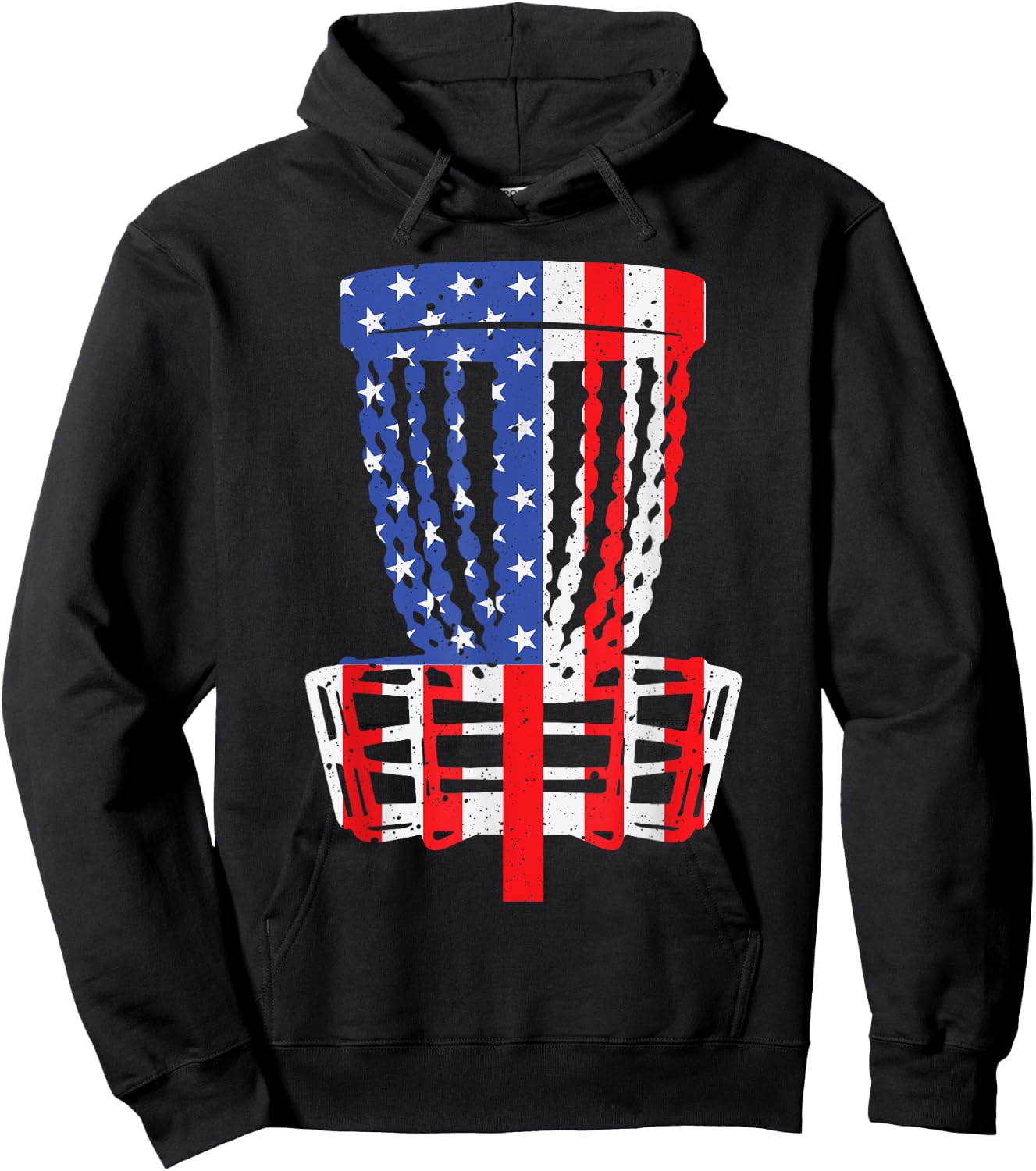 Funny Disc Golf Designs Women American Flag Golfers Hoodie - Hoodie | Black