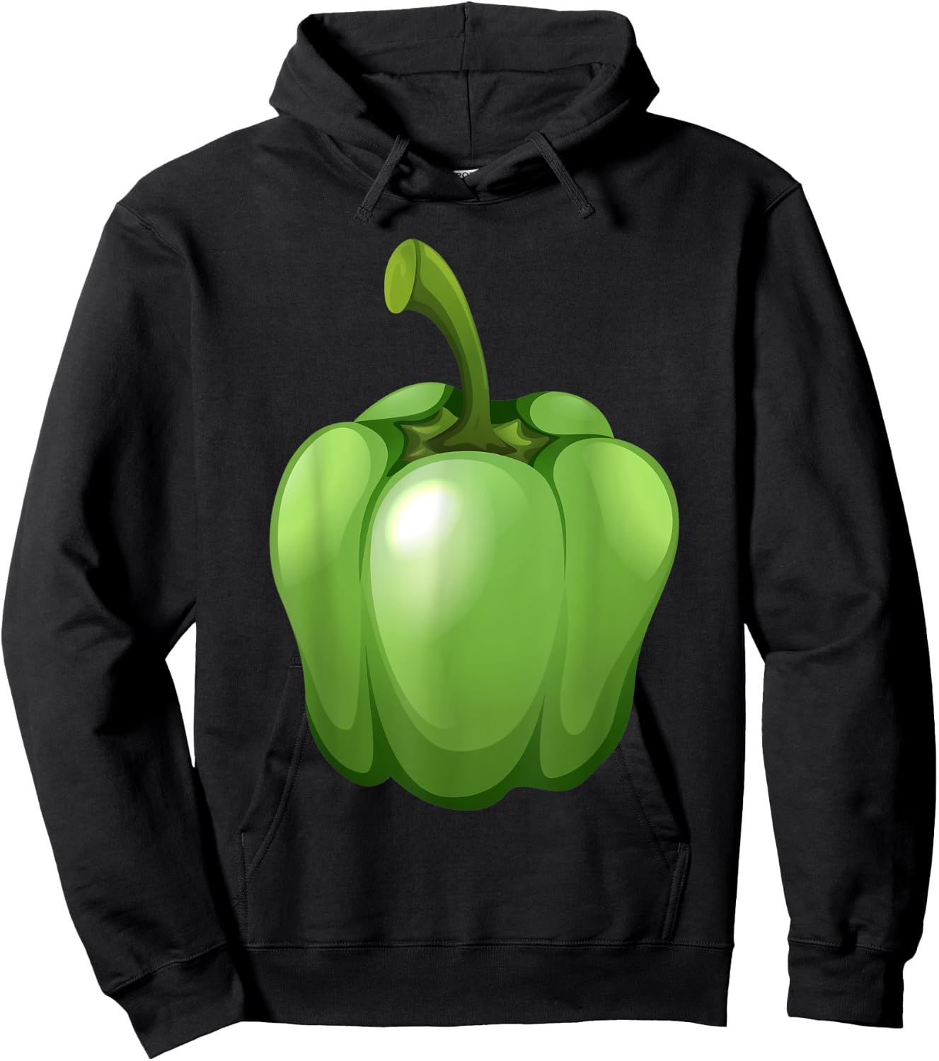 Green Bell Pepper Love Vegetable Veggie Salad Costume Hoodie - Hoodie | Black