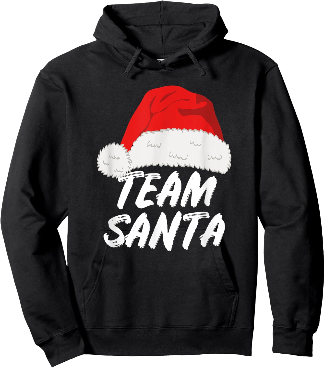 Team Santa Claus Christmas Holiday Hoodie - Hoodie | Black