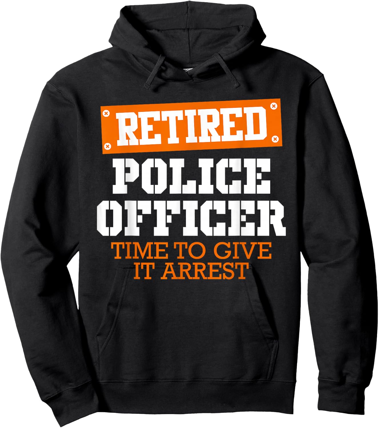 Police officer retired policeman pension Retirement Hoodie - Hoodie | Black