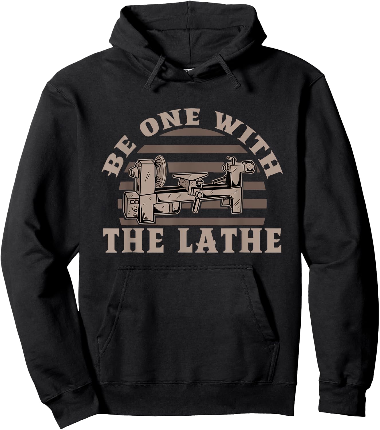 Wood Turning Tool Turner Humor Carver Carpenter Woodworking Hoodie - Hoodie | Black