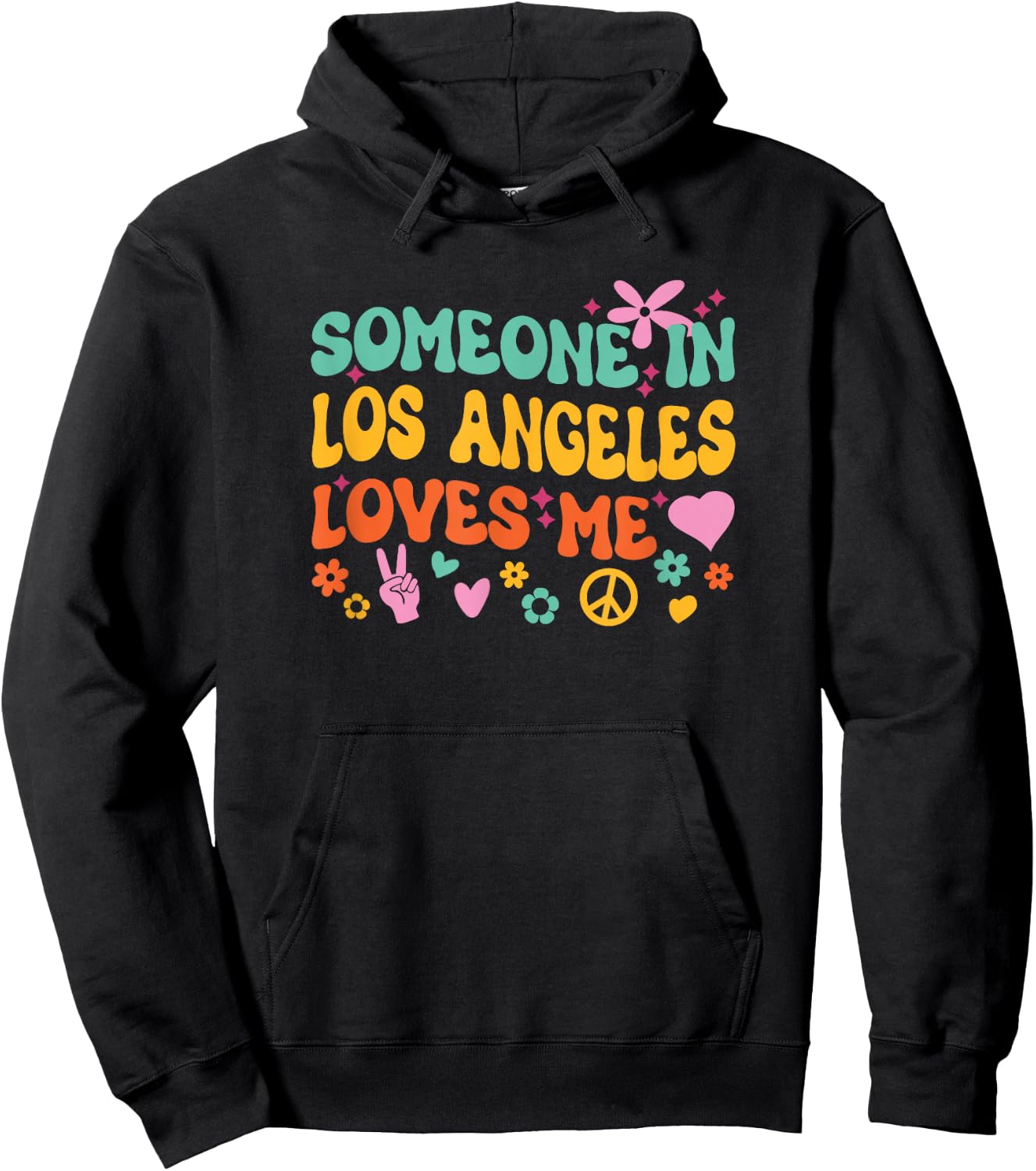 Someone In Los Angeles Loves Me Hoodie - Hoodie | Black