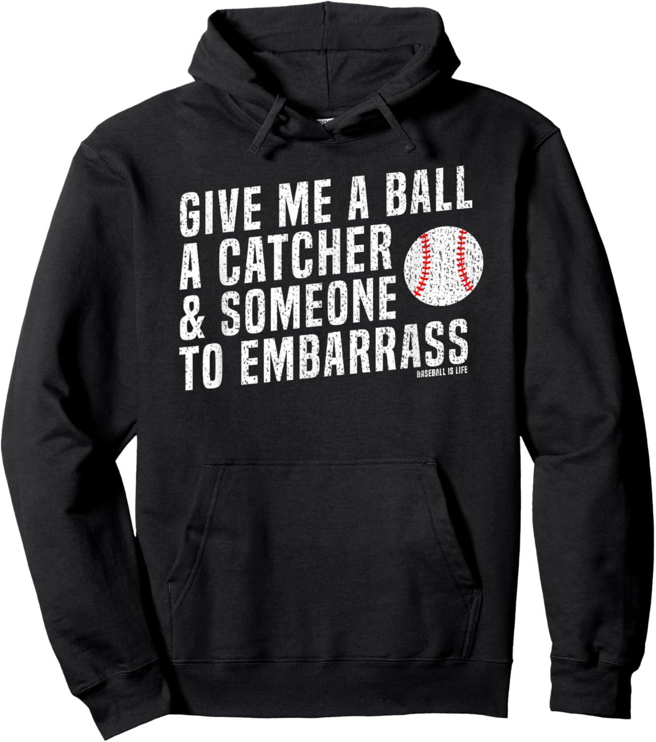 Funny Baseball Pitcher Hoodie - Hoodie | Black