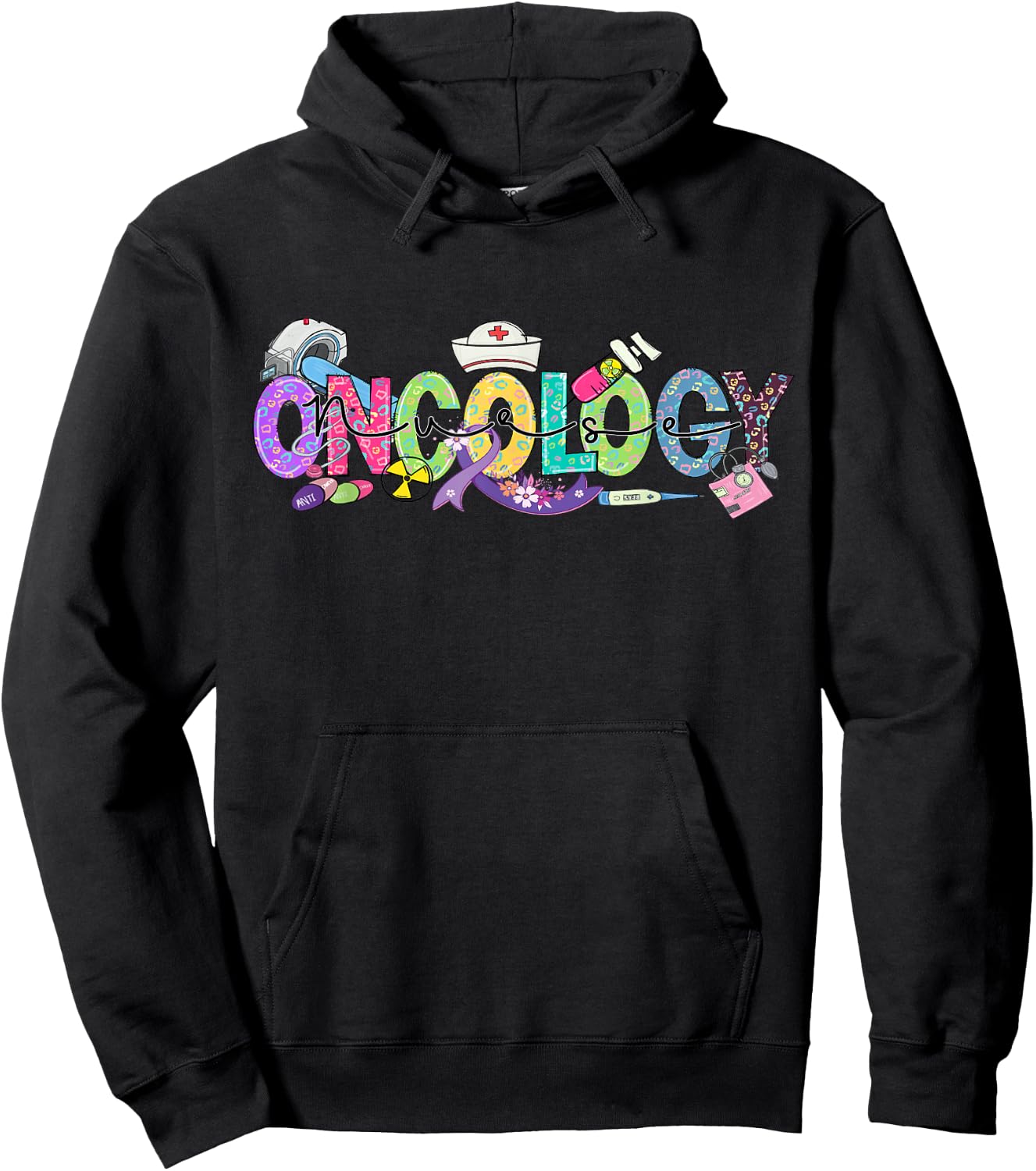 Oncology Nurse Month Medical Assistant Nursing Oncologist Hoodie - Hoodie | Black
