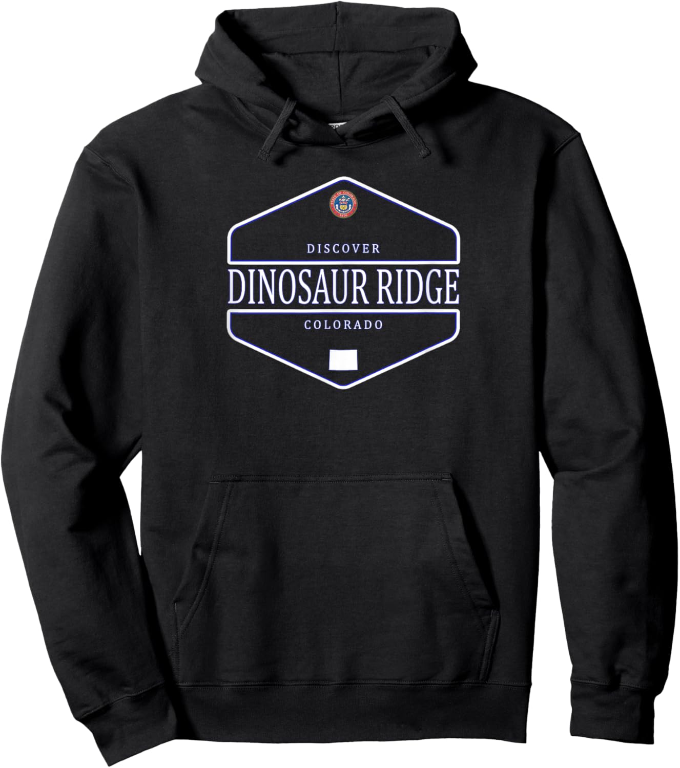 Dinosaur Ridge Colorado - Dinosaur Ridge CO Hoodie - Hoodie | Black