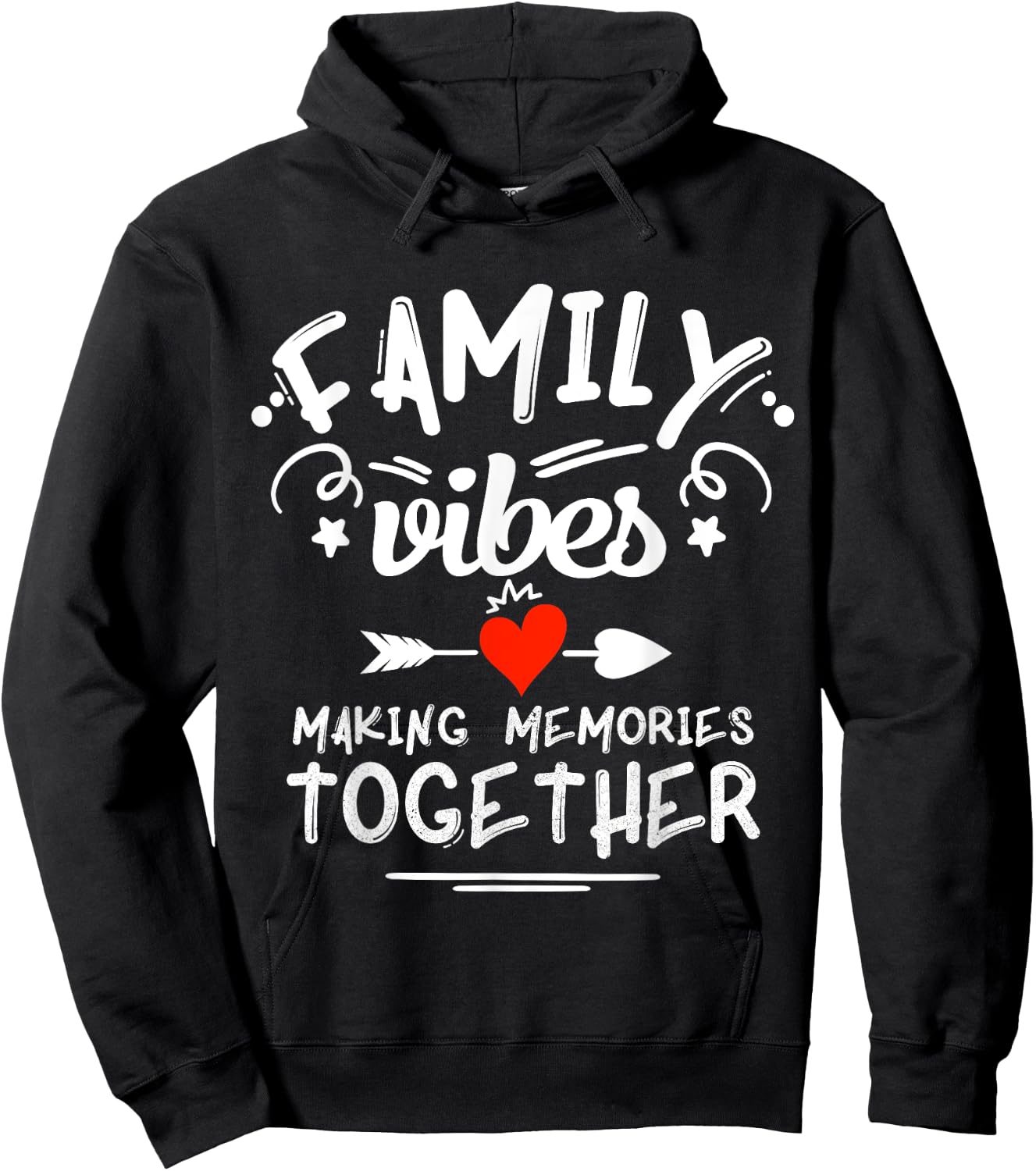 Family Vibes Making Memories 2025 Family Reunion Matching Hoodie - Hoodie | Black