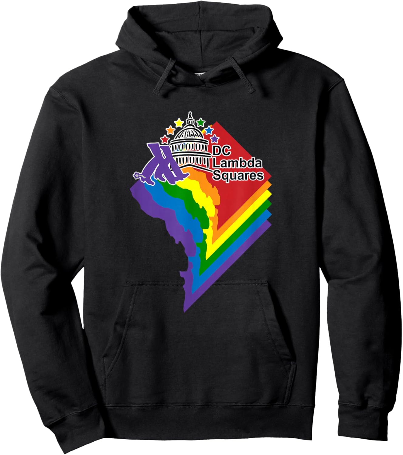 DC Lambda Squares Apparel Hoodie - Hoodie | Black