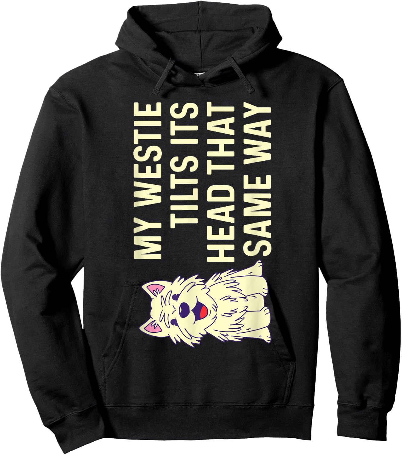 Westie West Highland White Terrier Hoodie - Hoodie | Black