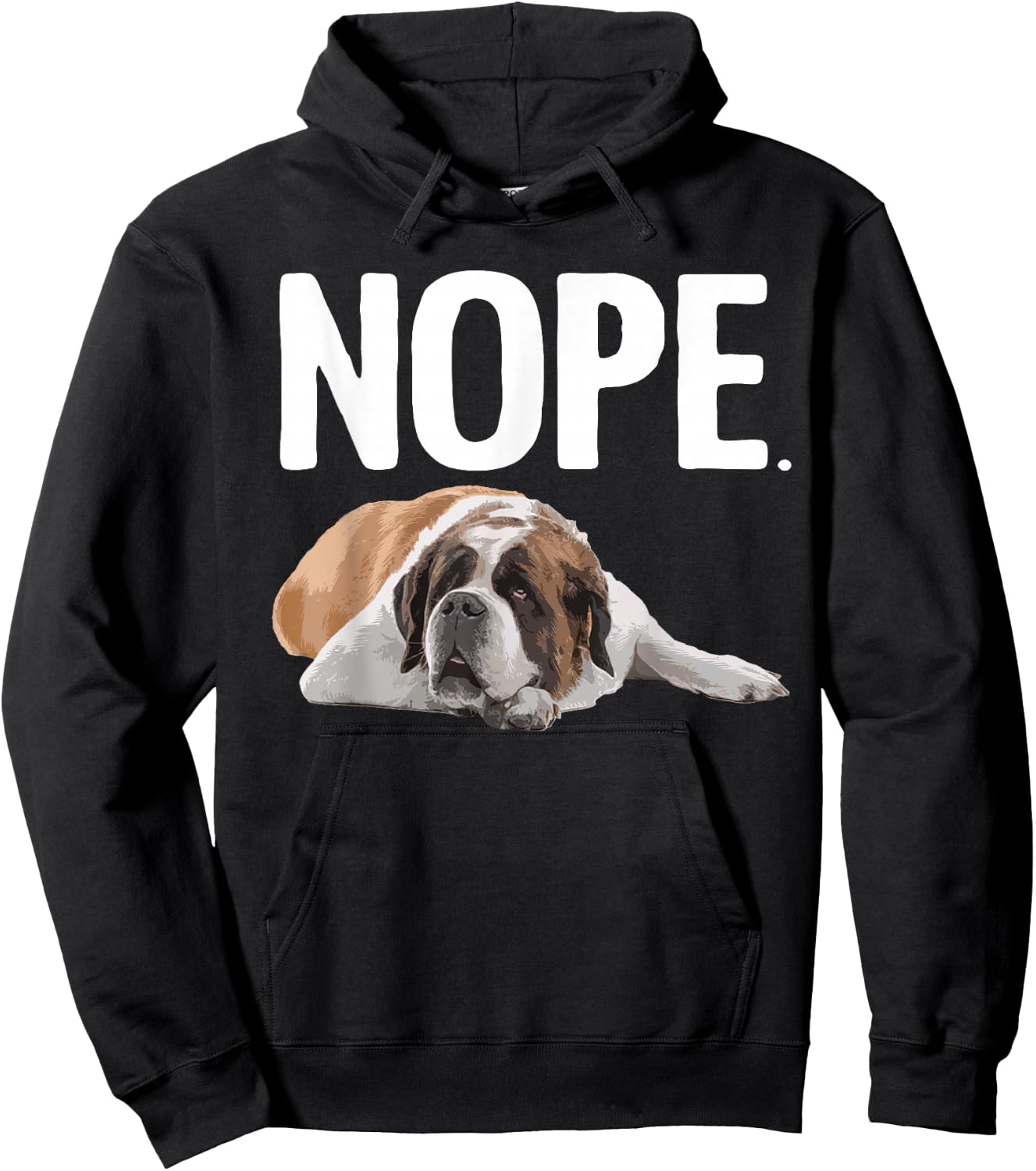 Funny Saint Bernard Art Women St. Bernard Dog Lovers Hoodie - Hoodie | Black