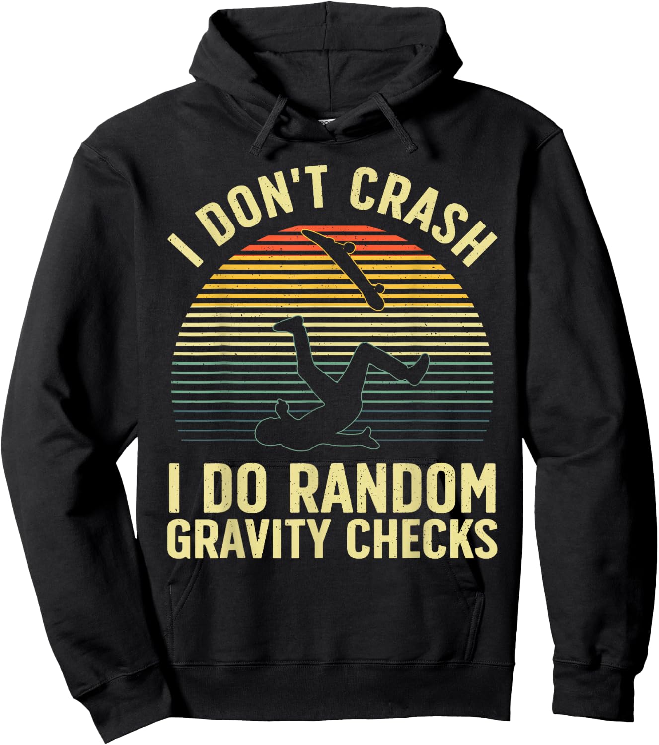 Cool Skateboard Art Women Skateboarder Skate Board Hoodie - Hoodie | Black