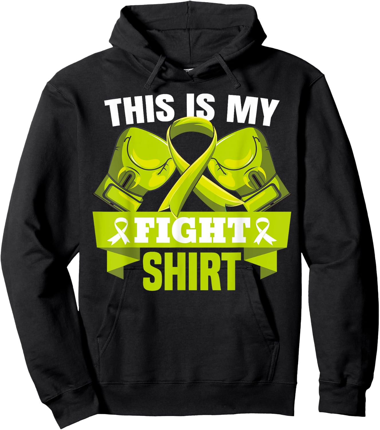 This Is My Fight Shirt Lymphoma Fighter Support Strong Hoodie - Hoodie | Black