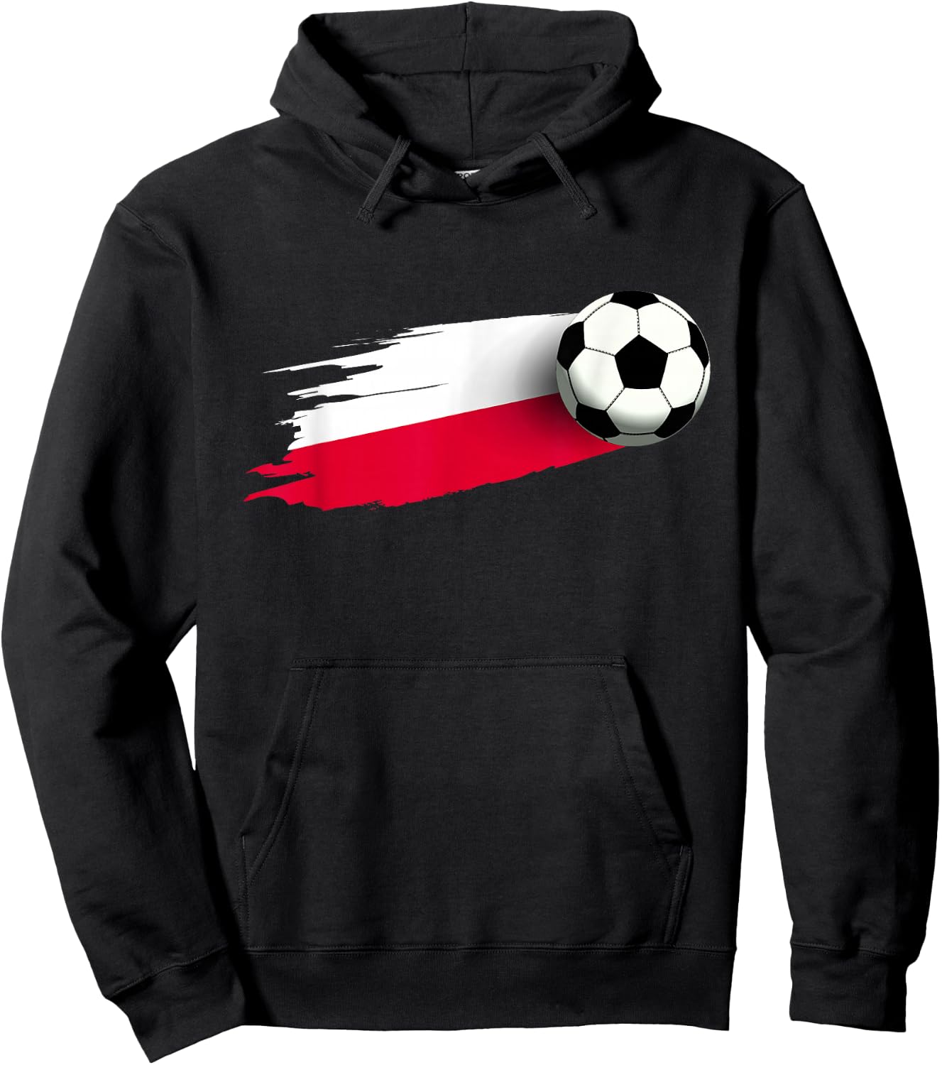 Poland Flag Jersey Polish Soccer Team Polish Hoodie - Hoodie | Black