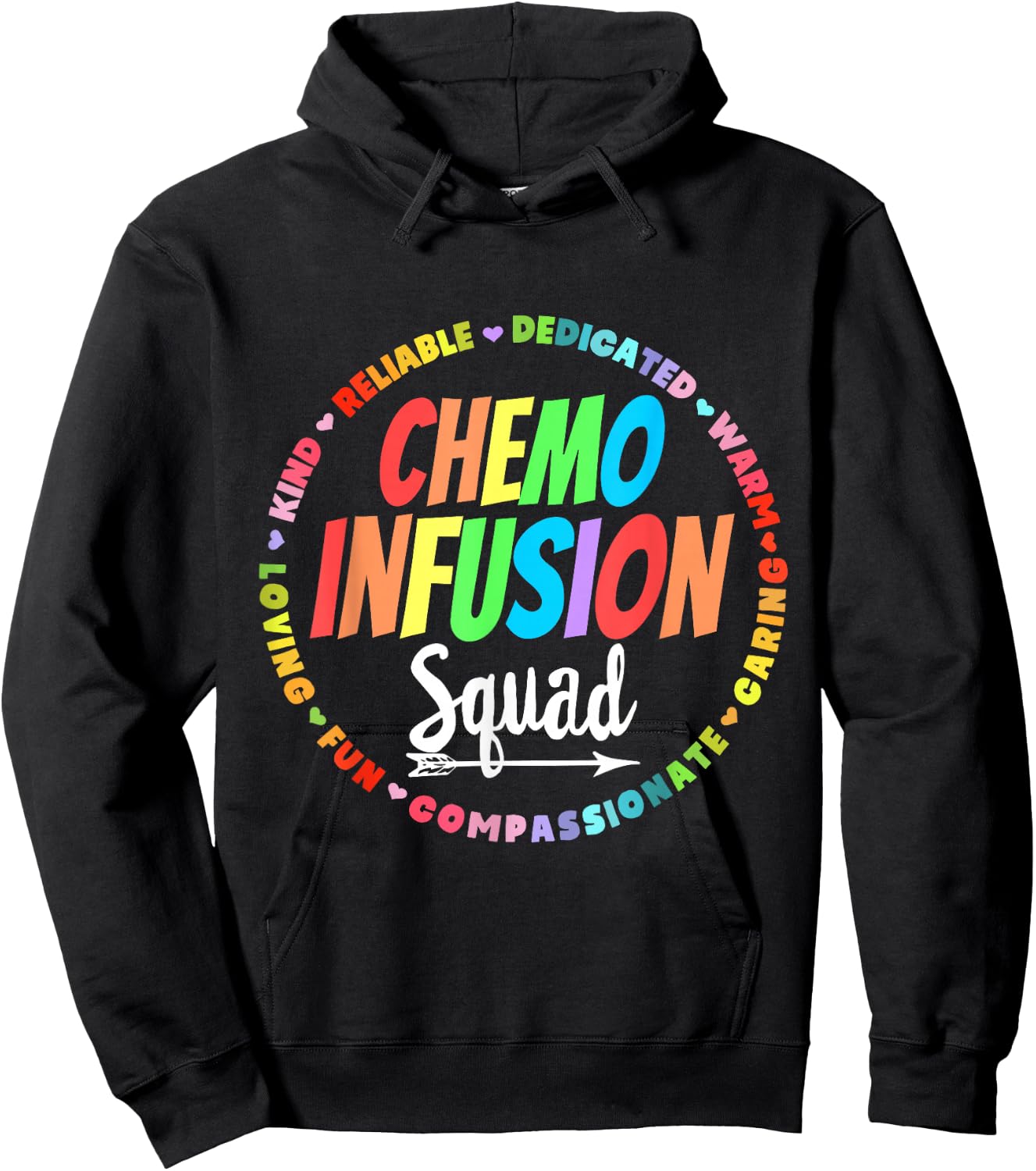 Chemo Infusion Squad Future Oncology Nurse Nursing School Hoodie - Hoodie | Black